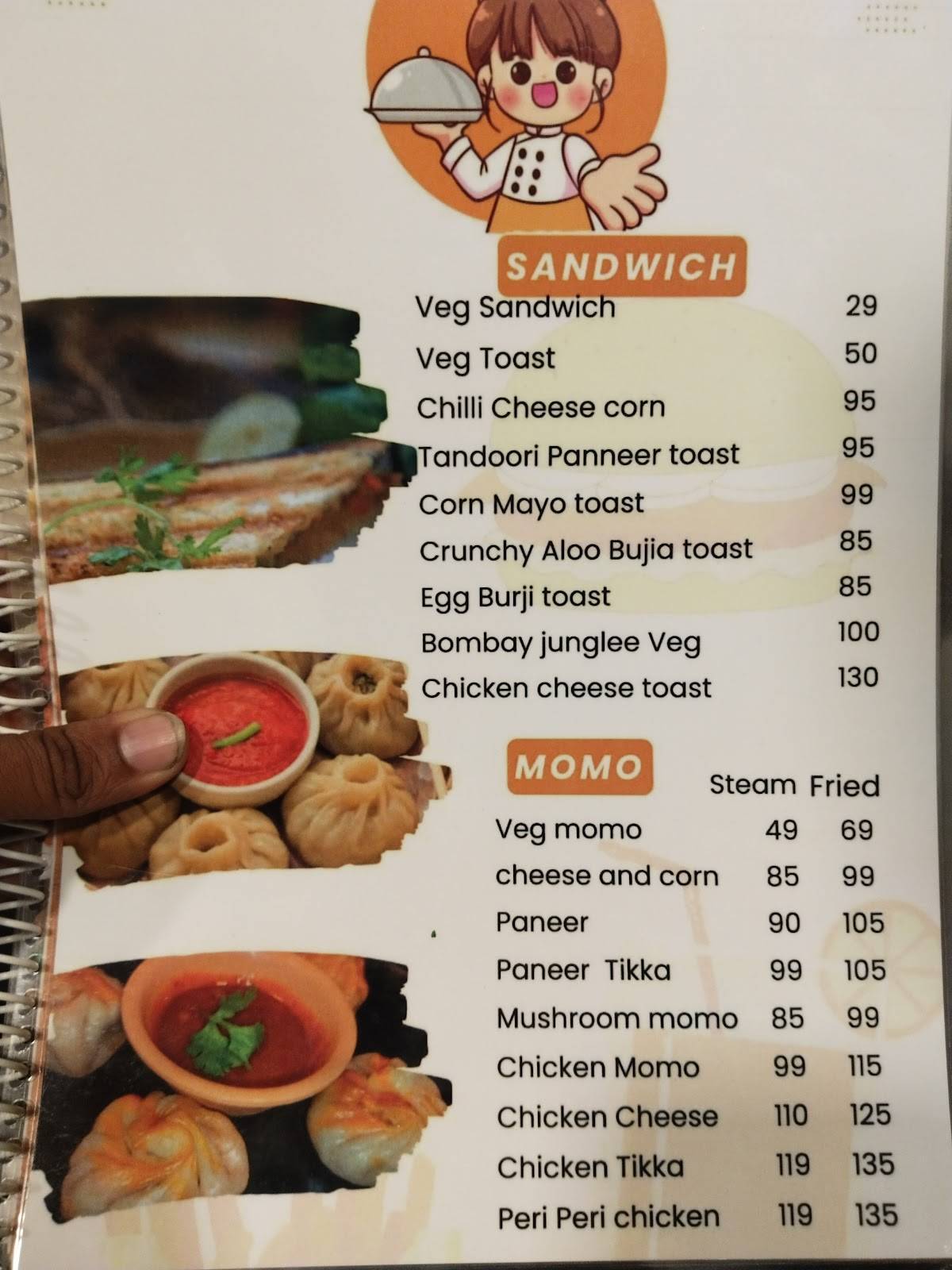 MS FOOD LAB menu