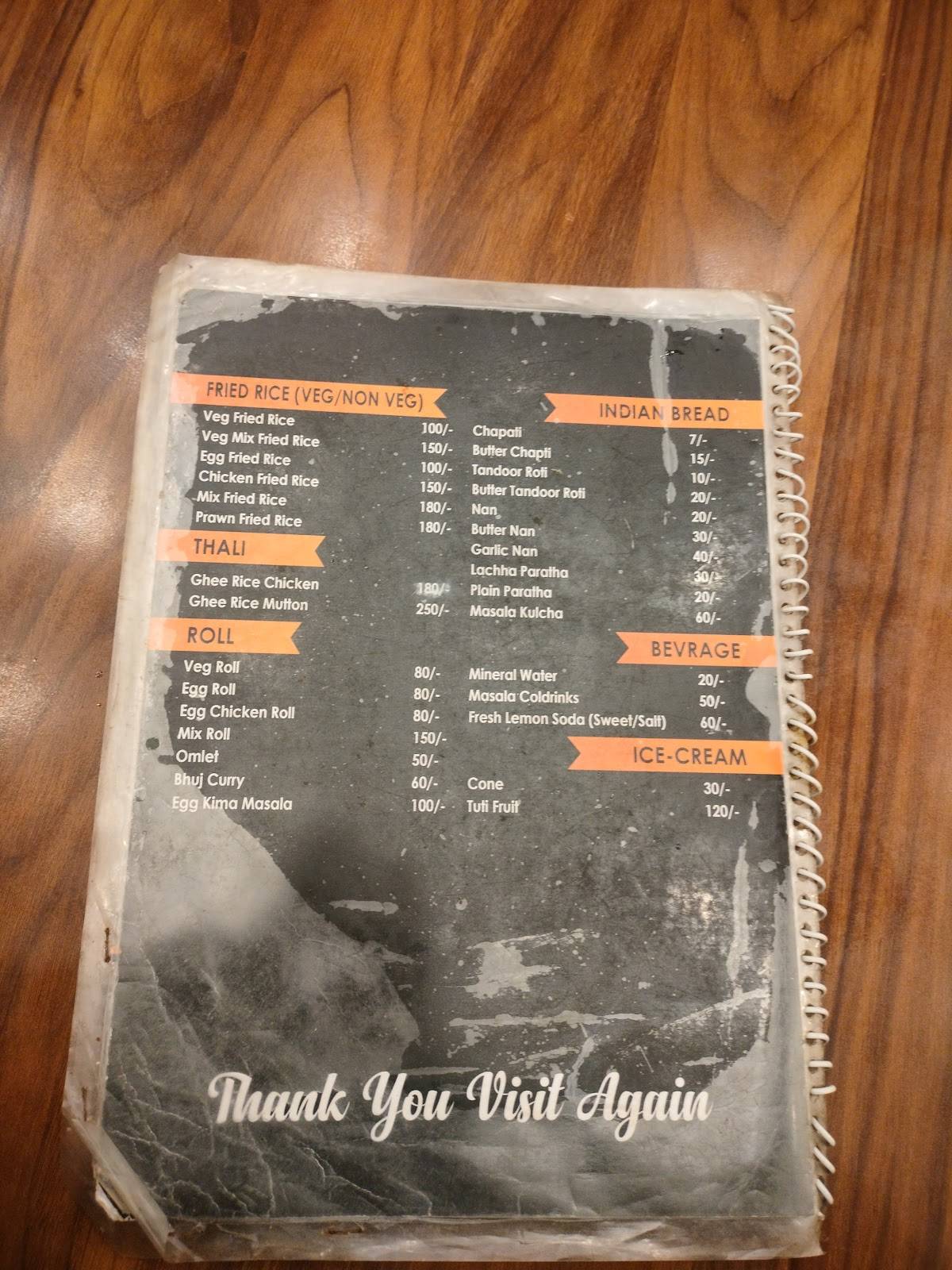 NAWAB Rasoi menu