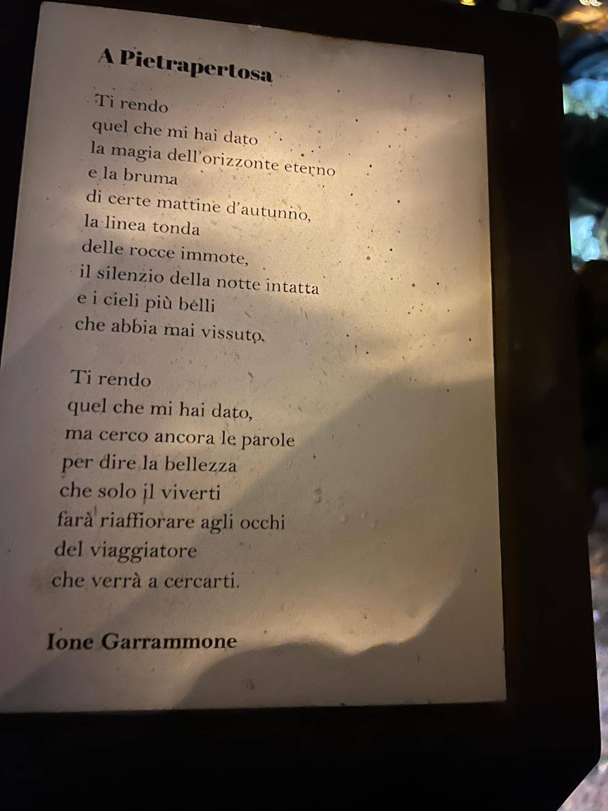 Menu di Ristoro Le Rocce 