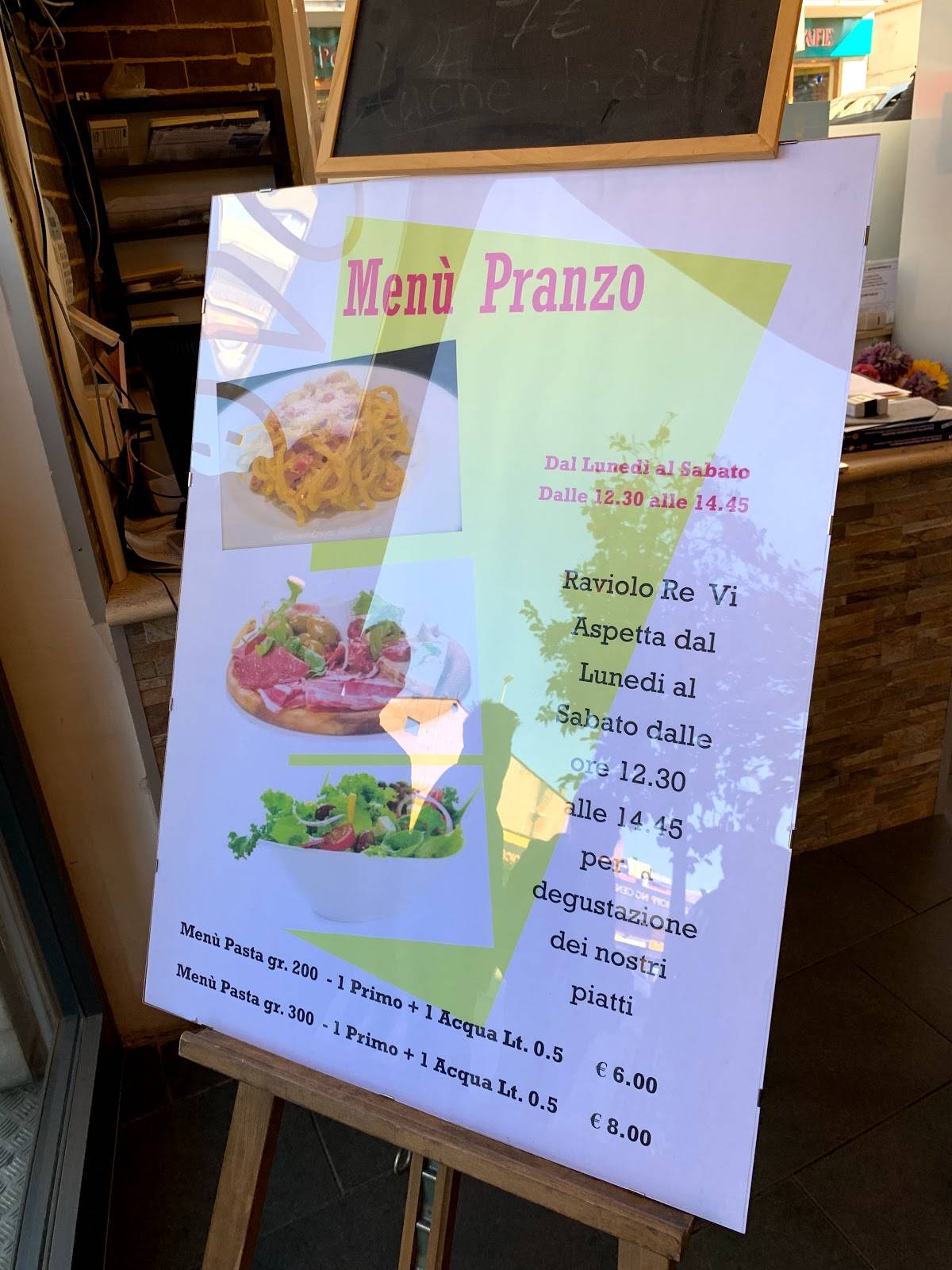 Menu di Raviolo Re Roma 