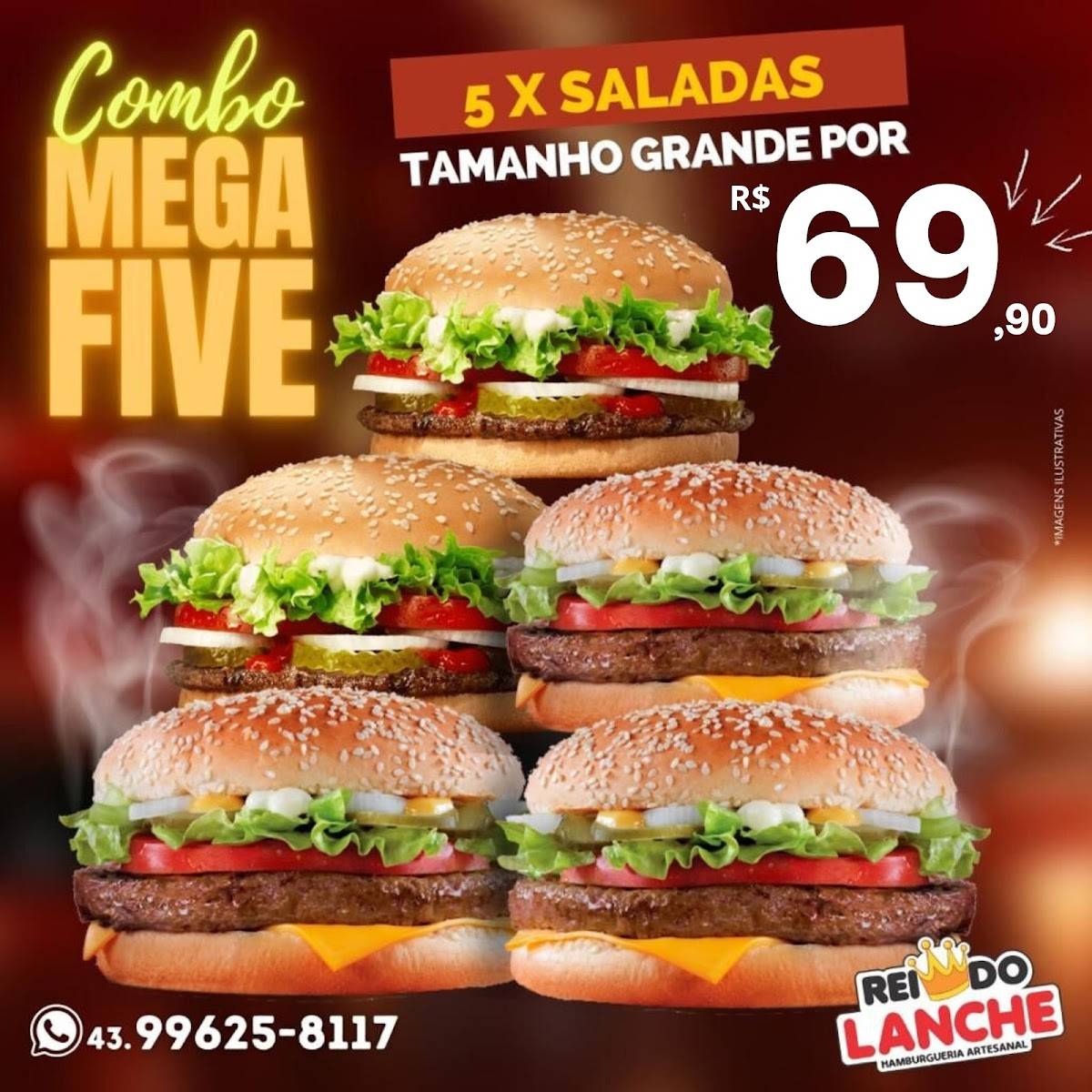 Rei do Lanche cardápio