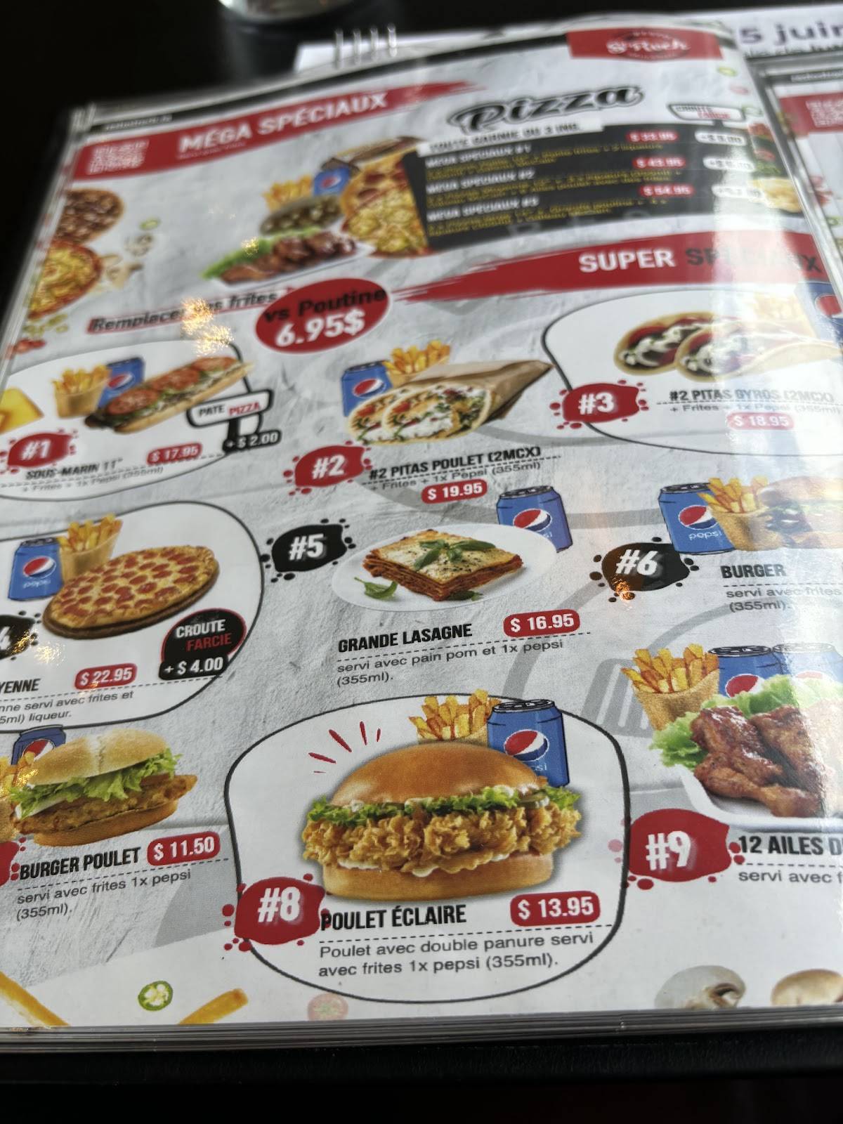 Menu de Resto St-Roch