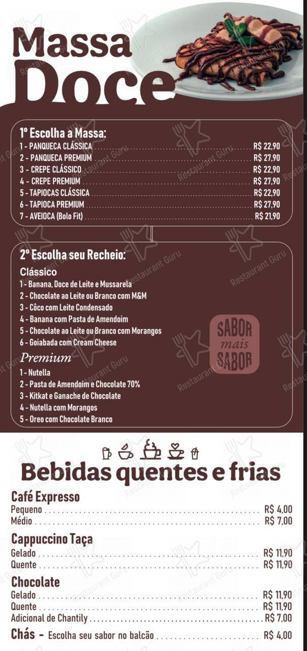 Rouxinol Sabores menu - pratos e drinques