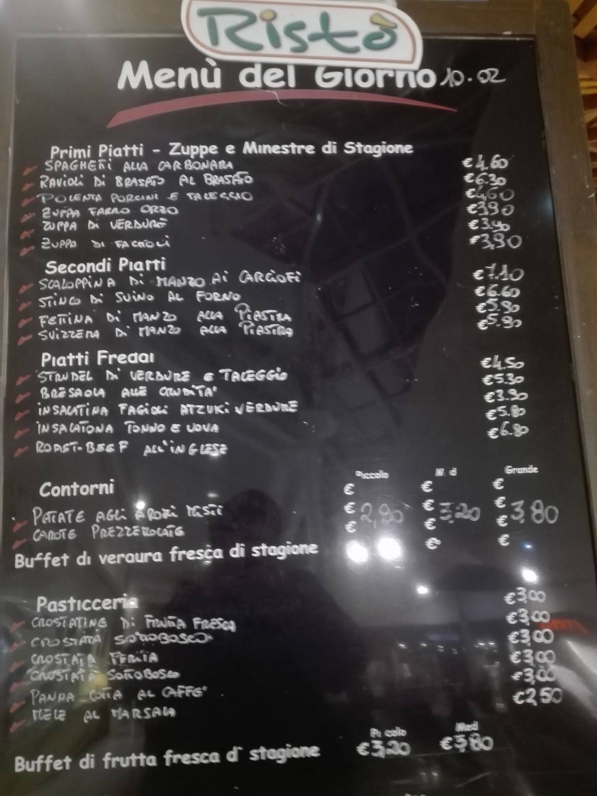 Menu di Ristò - Tortona 