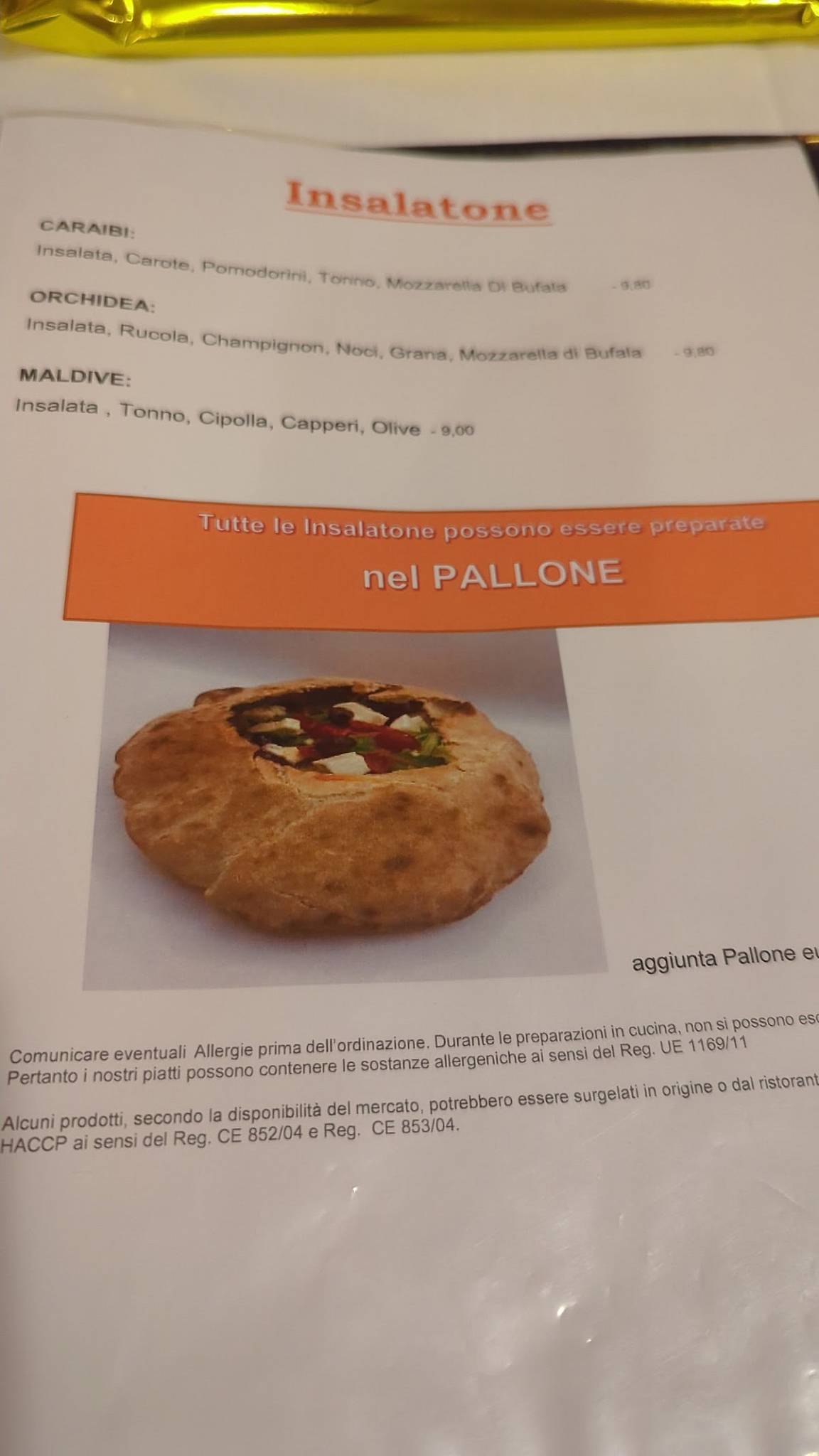 Menu di Ristorante Pizzeria Cheope 