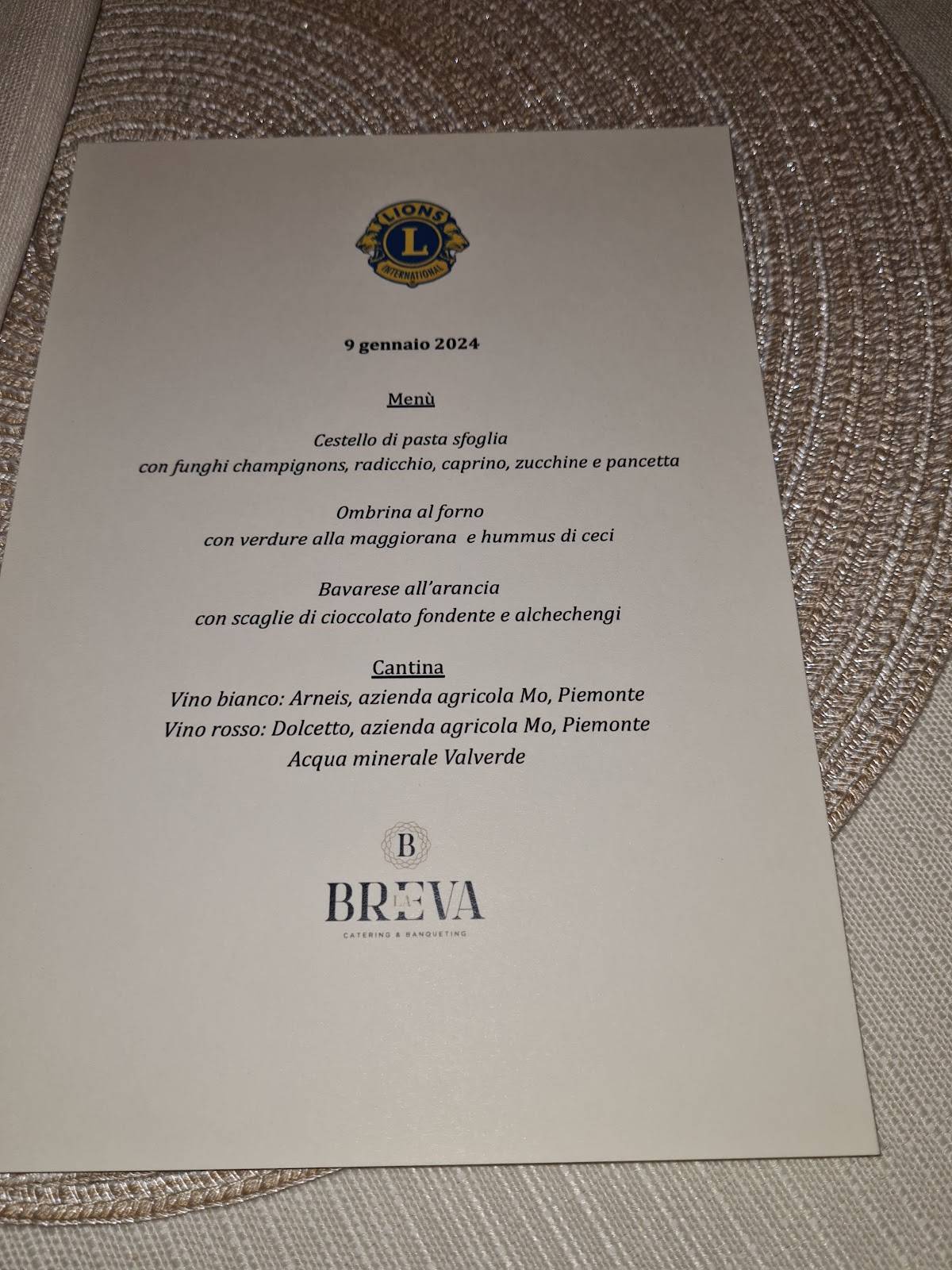 Menu di Ristorante In Teatro 