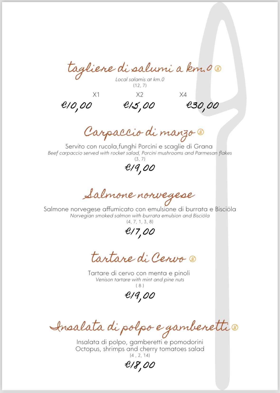 Menu di Roxy Bar 