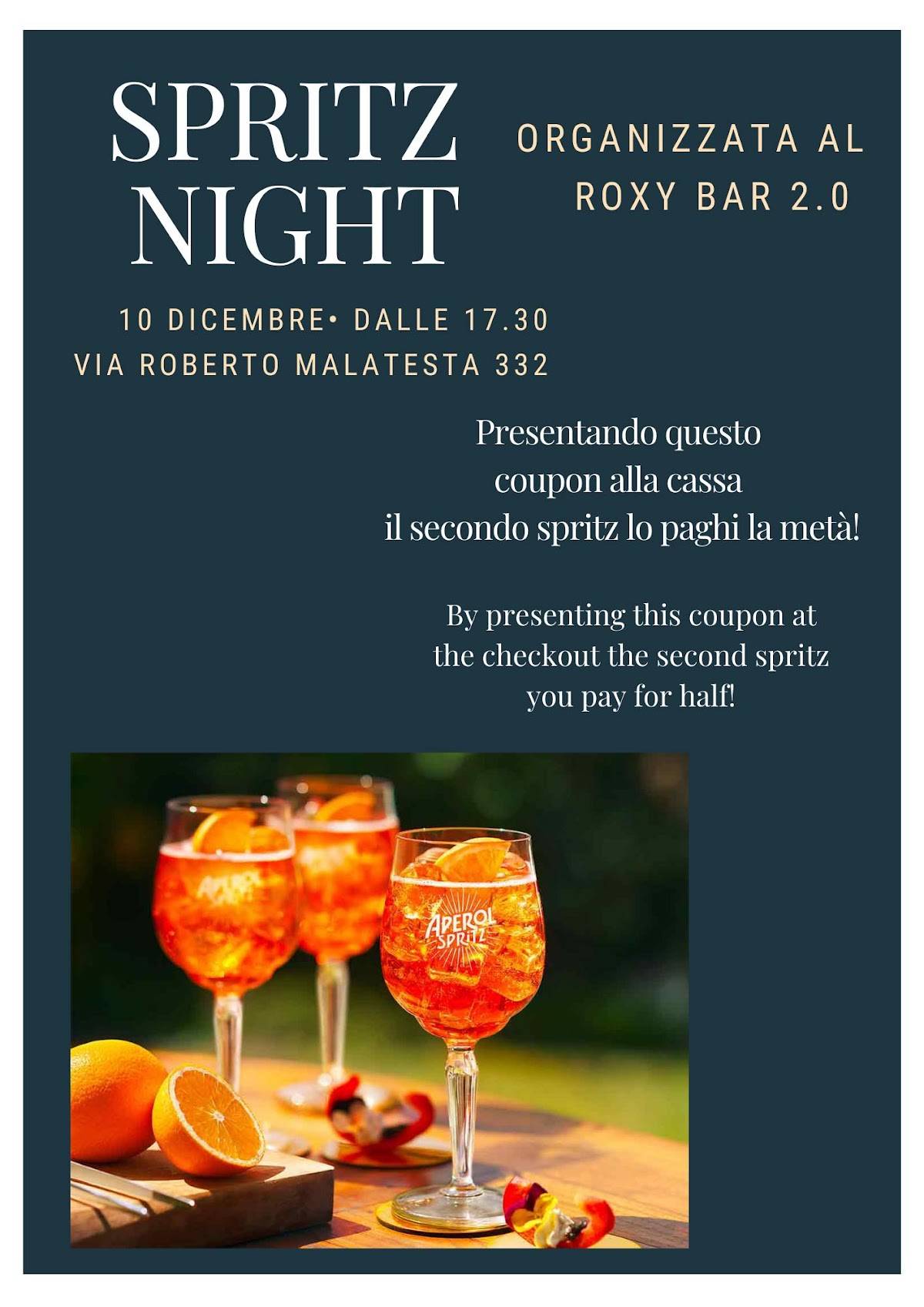 Menu di Roxy bar 2.0 