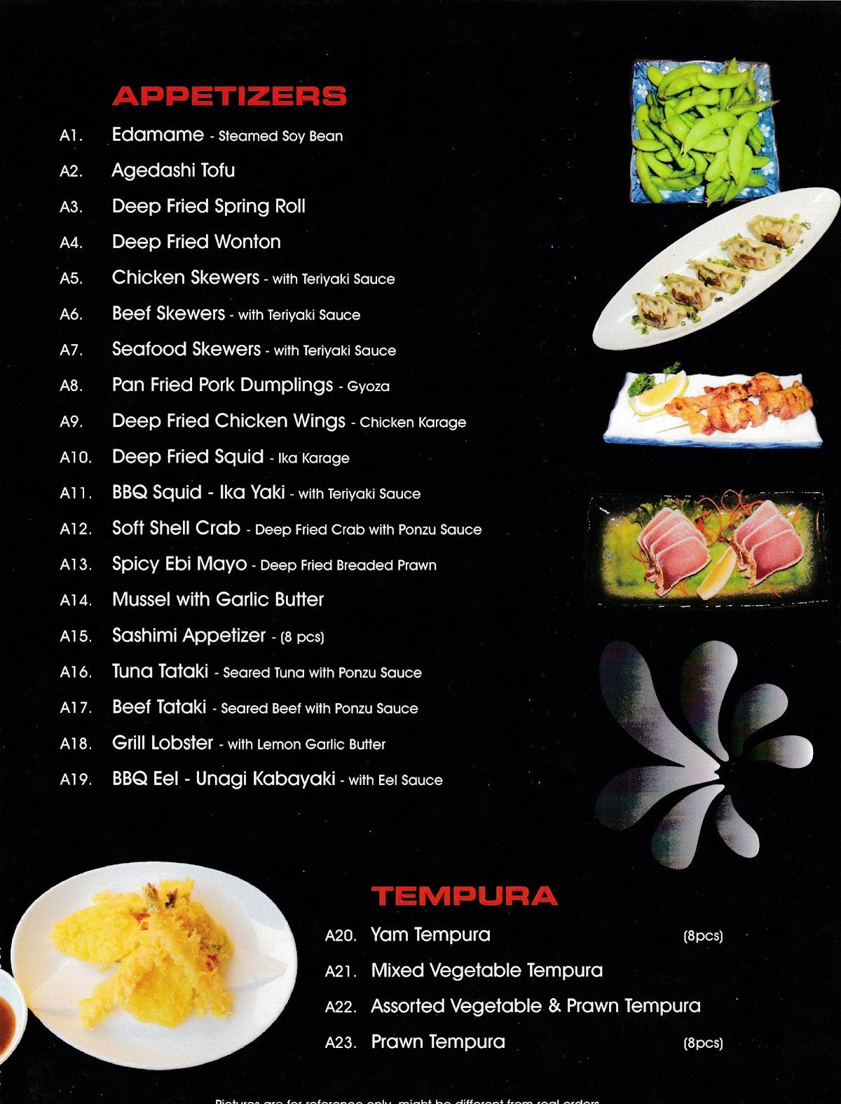 Menu de Spring Moon