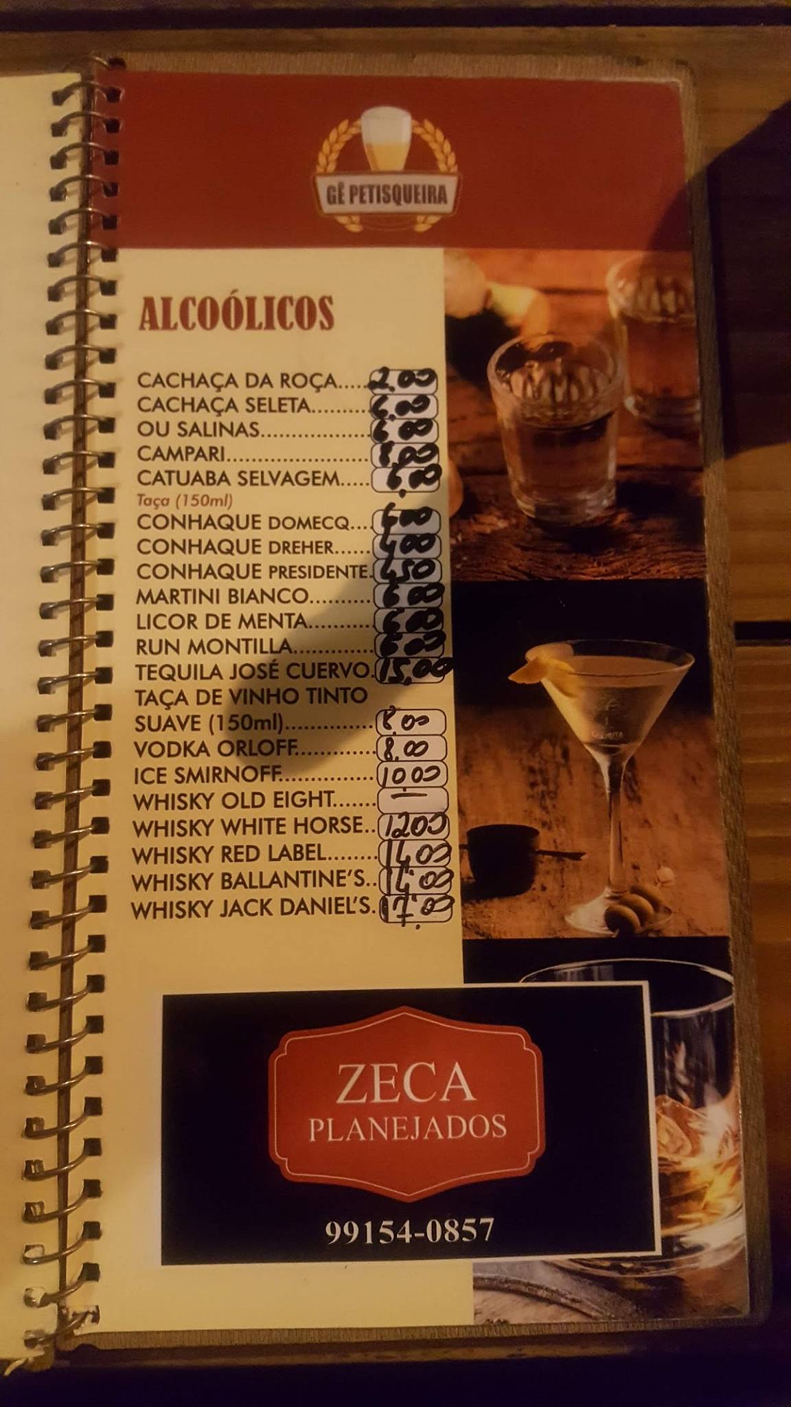 Trailler Do Gê cardápio