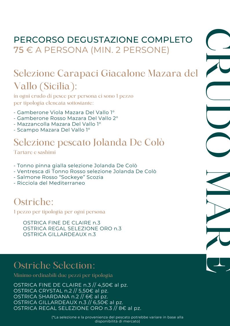 Menu di 20 Posti - Catering 