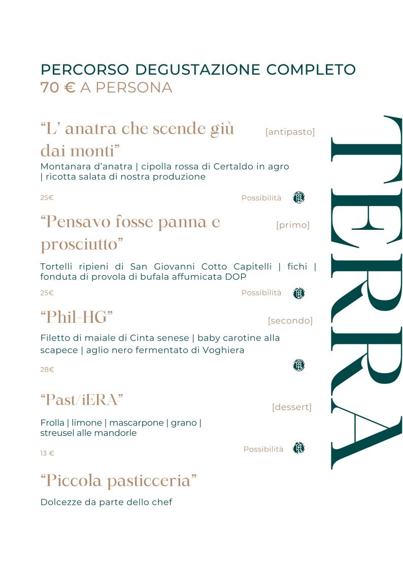 Menu di 20 Posti - Catering 