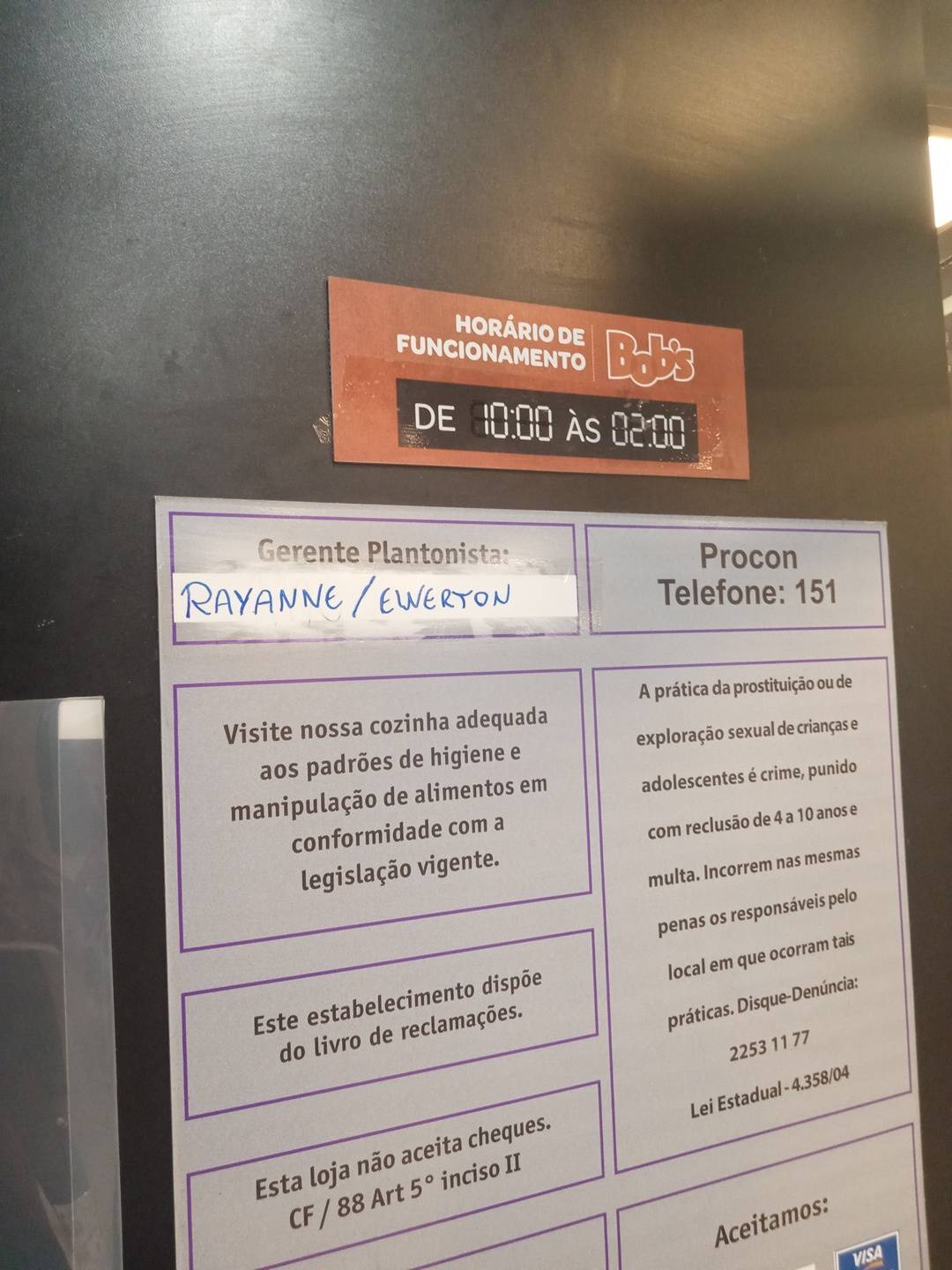 Bob's Burger - Rua Barata Ribeiro cardápio