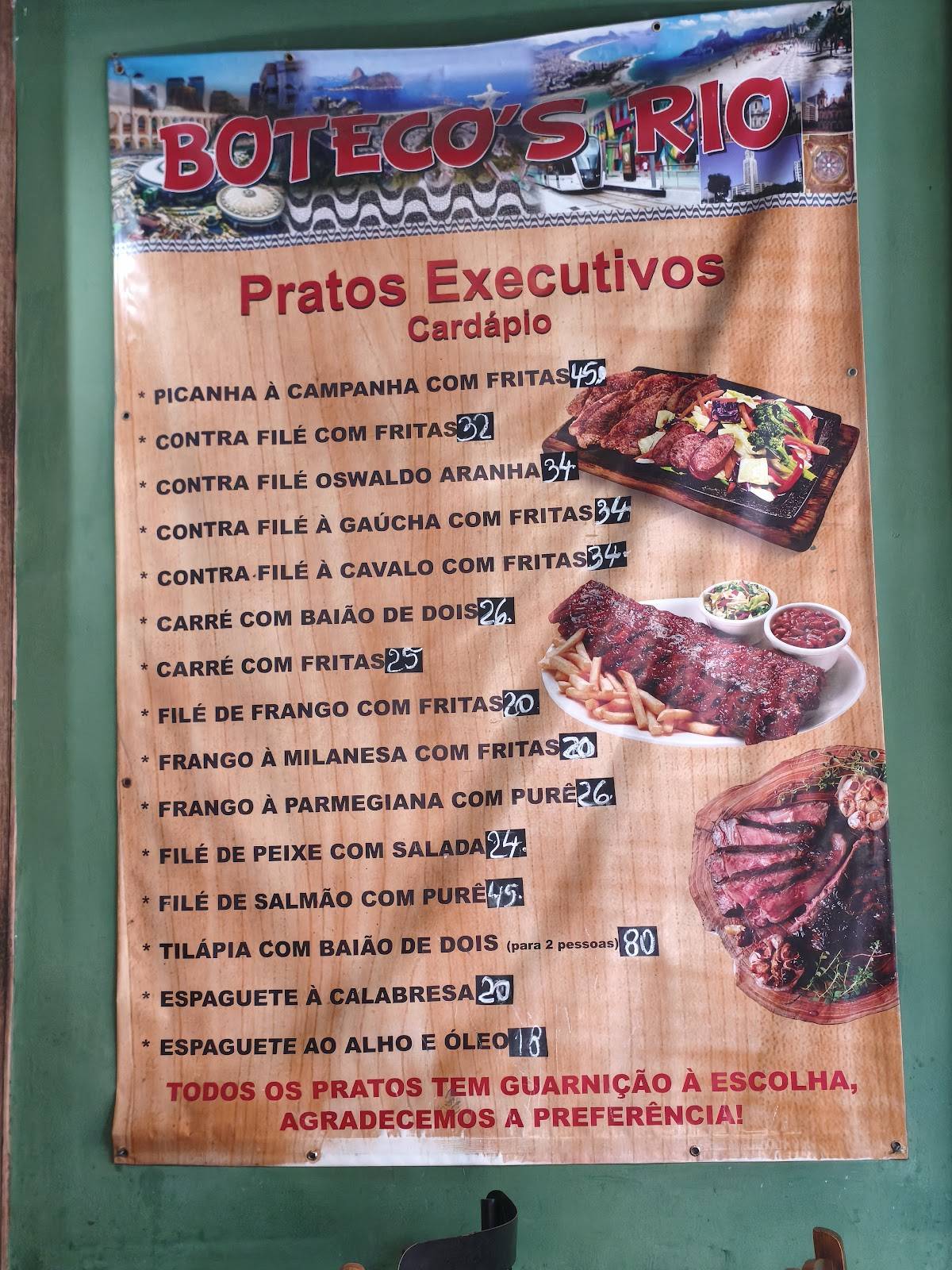 Boteco's Rios cardápio