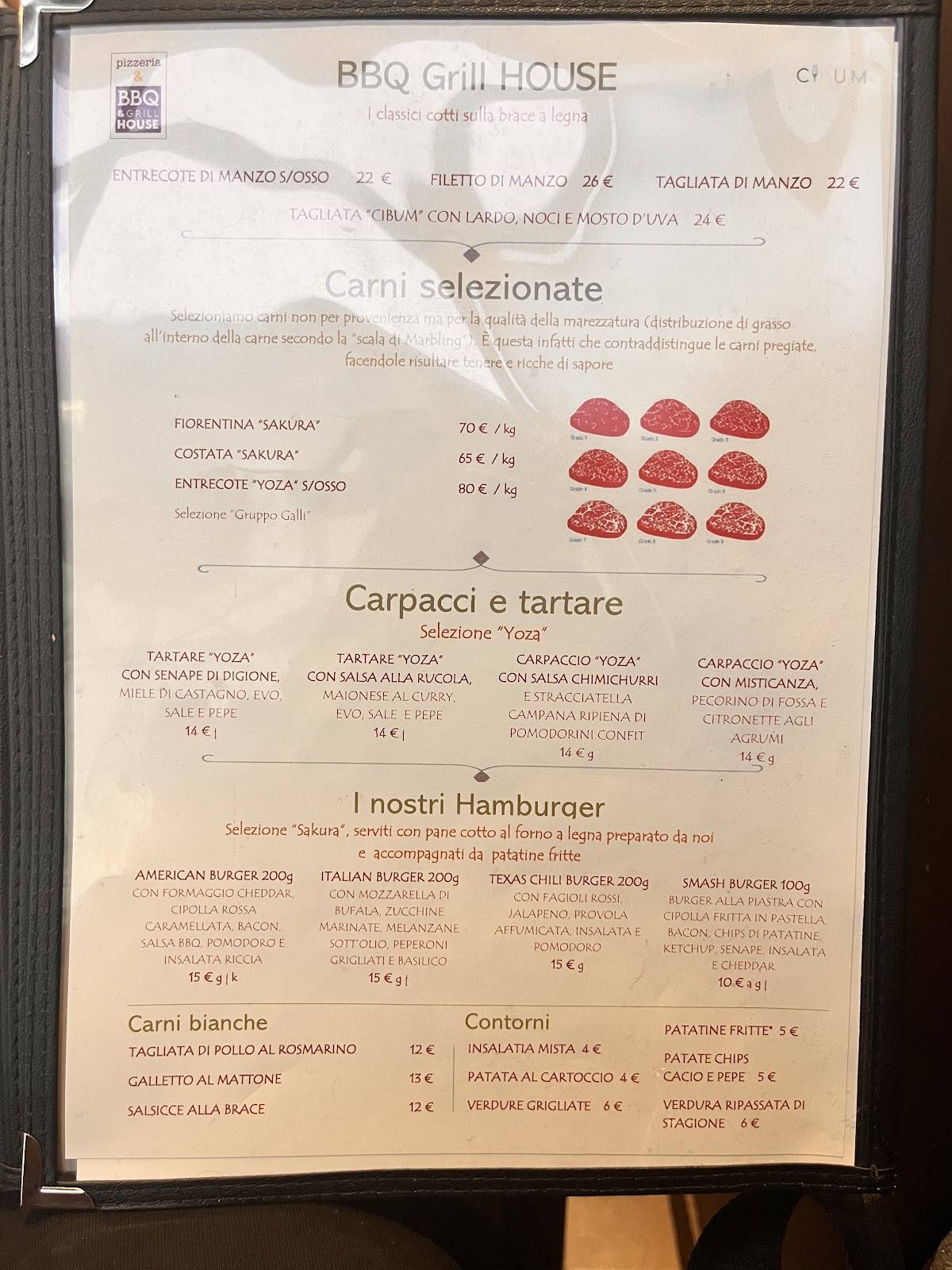 Menu di CIBUM 