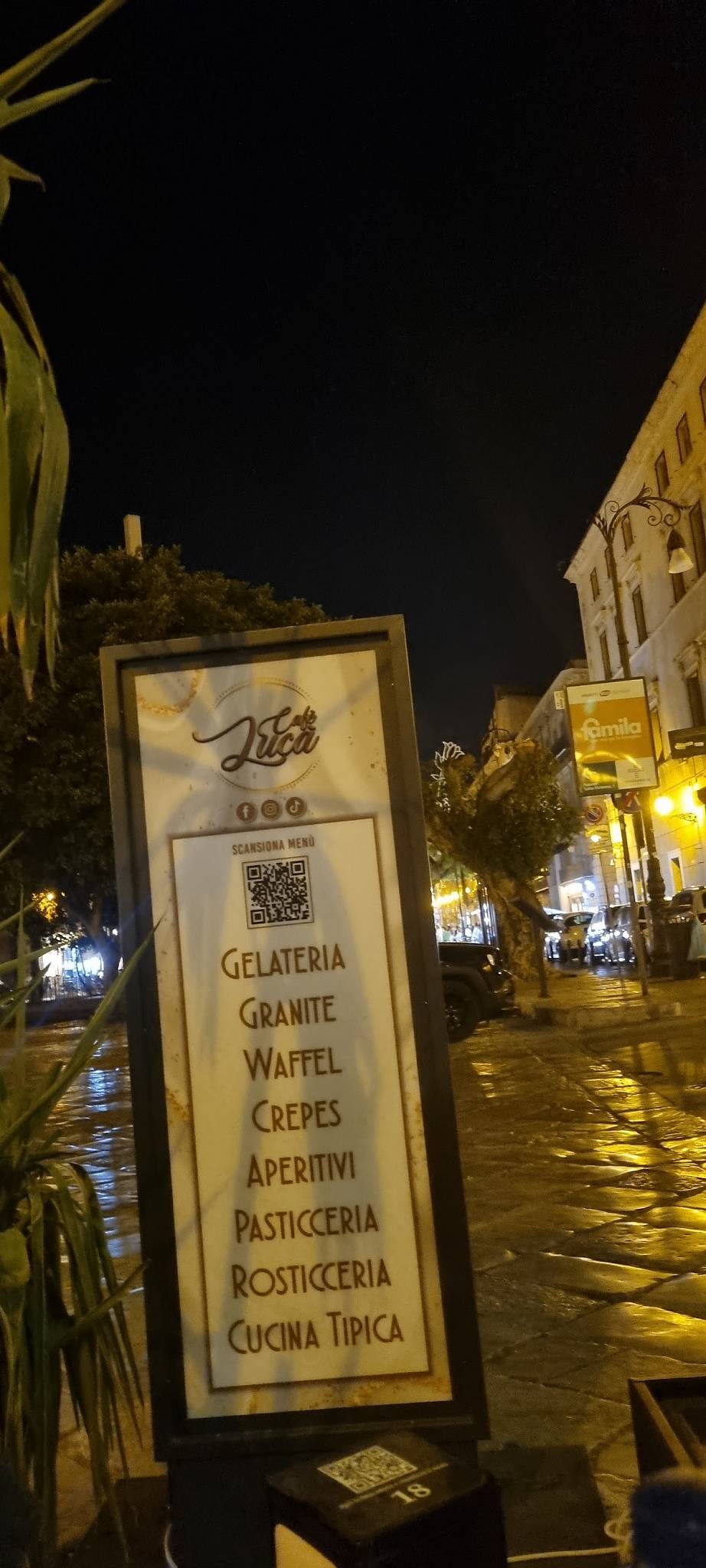 Menu di Cafè Lucà | Pasticceria | Cucina Tipica Siciliana 