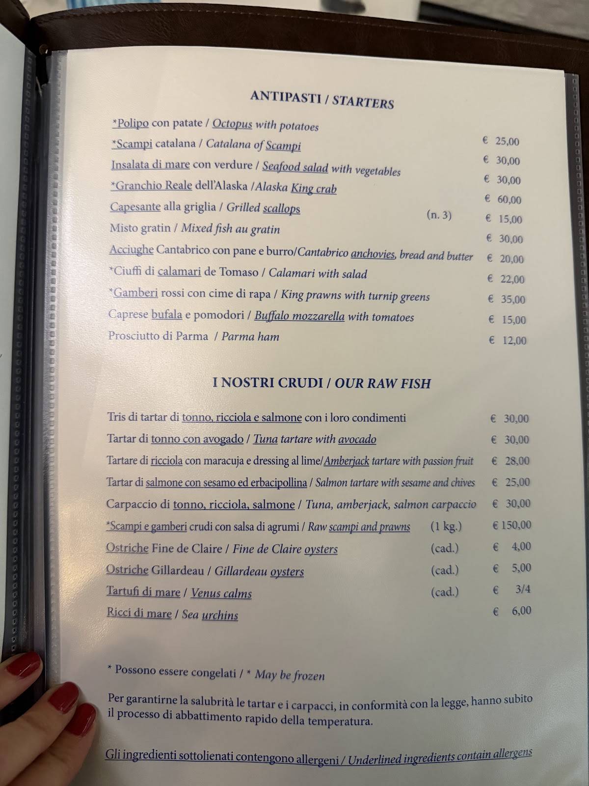 Menu di La Risacca 6 