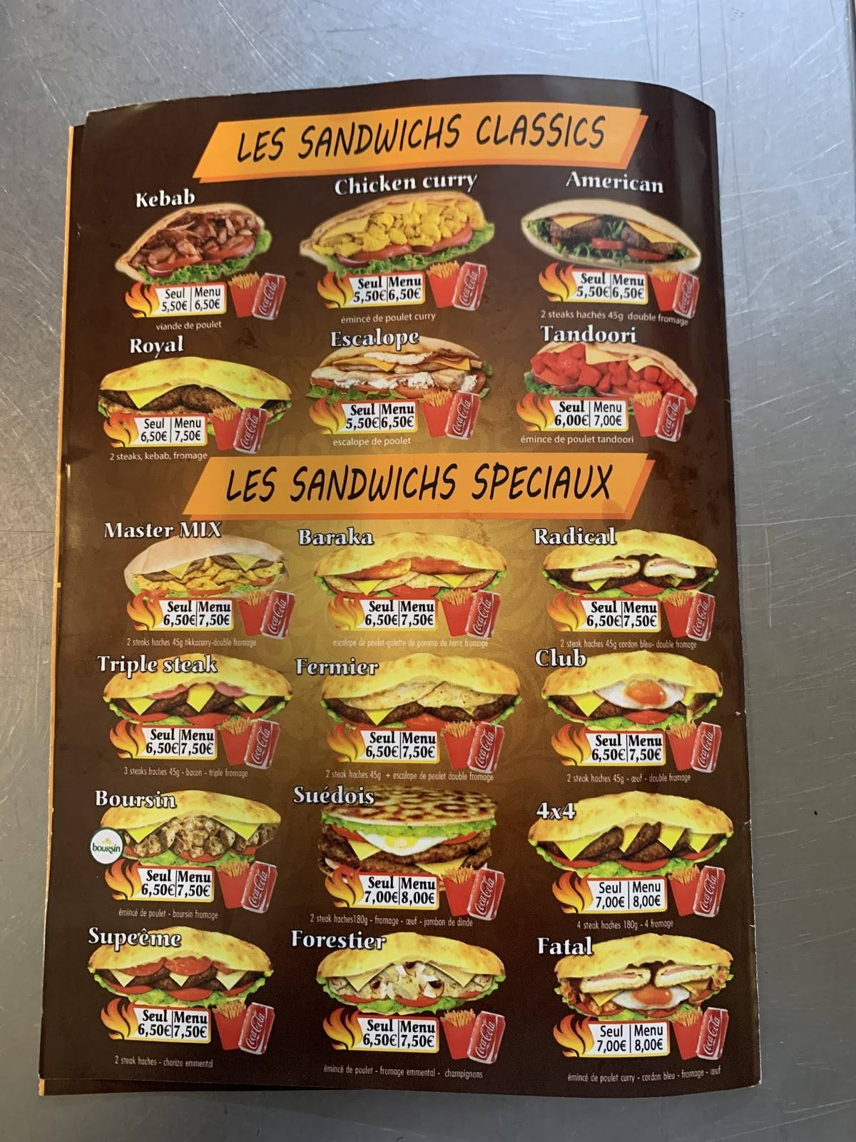 Menu de O'Chicken Rice