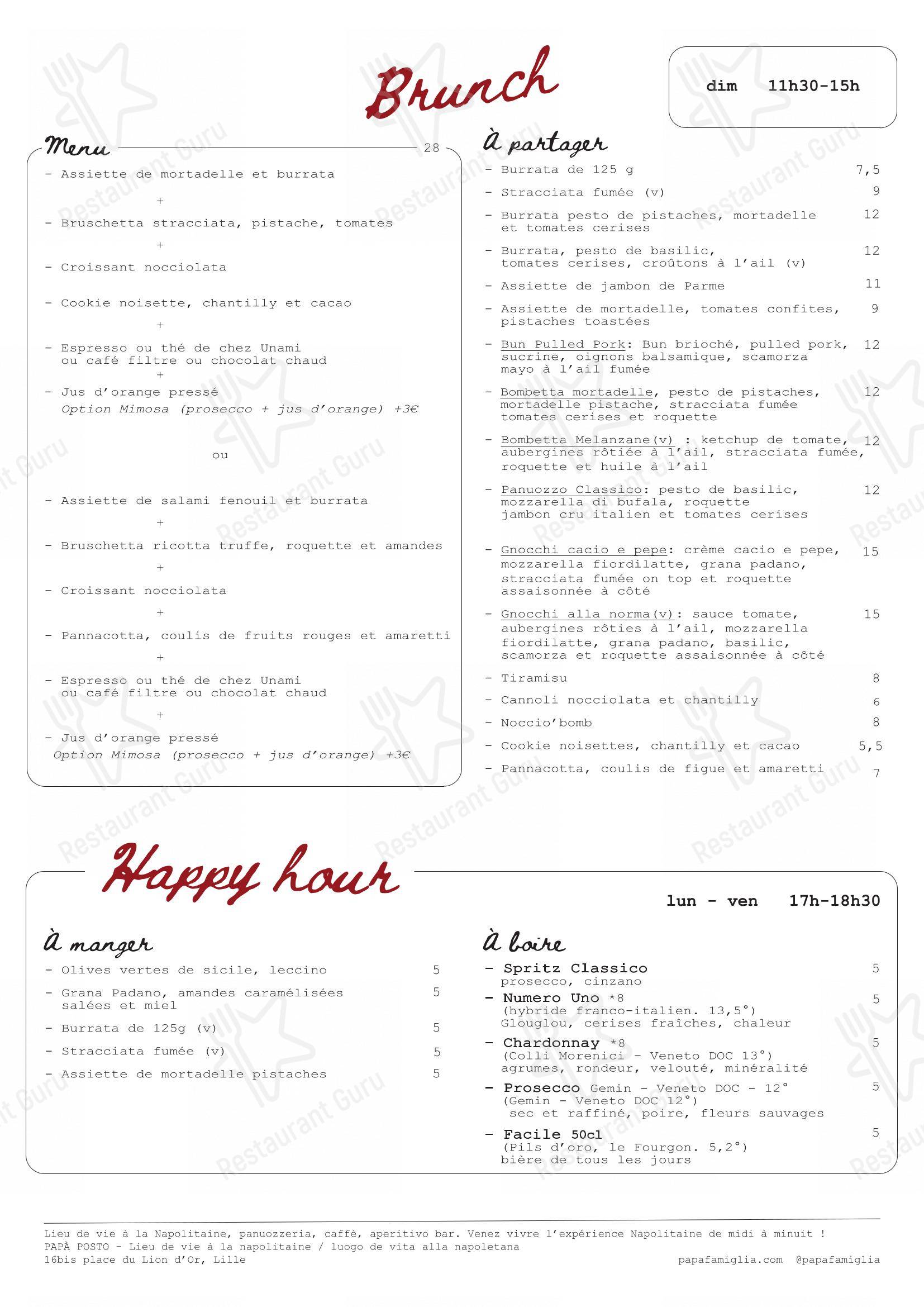 Papà Raffaele dans Lille - Ночное меню