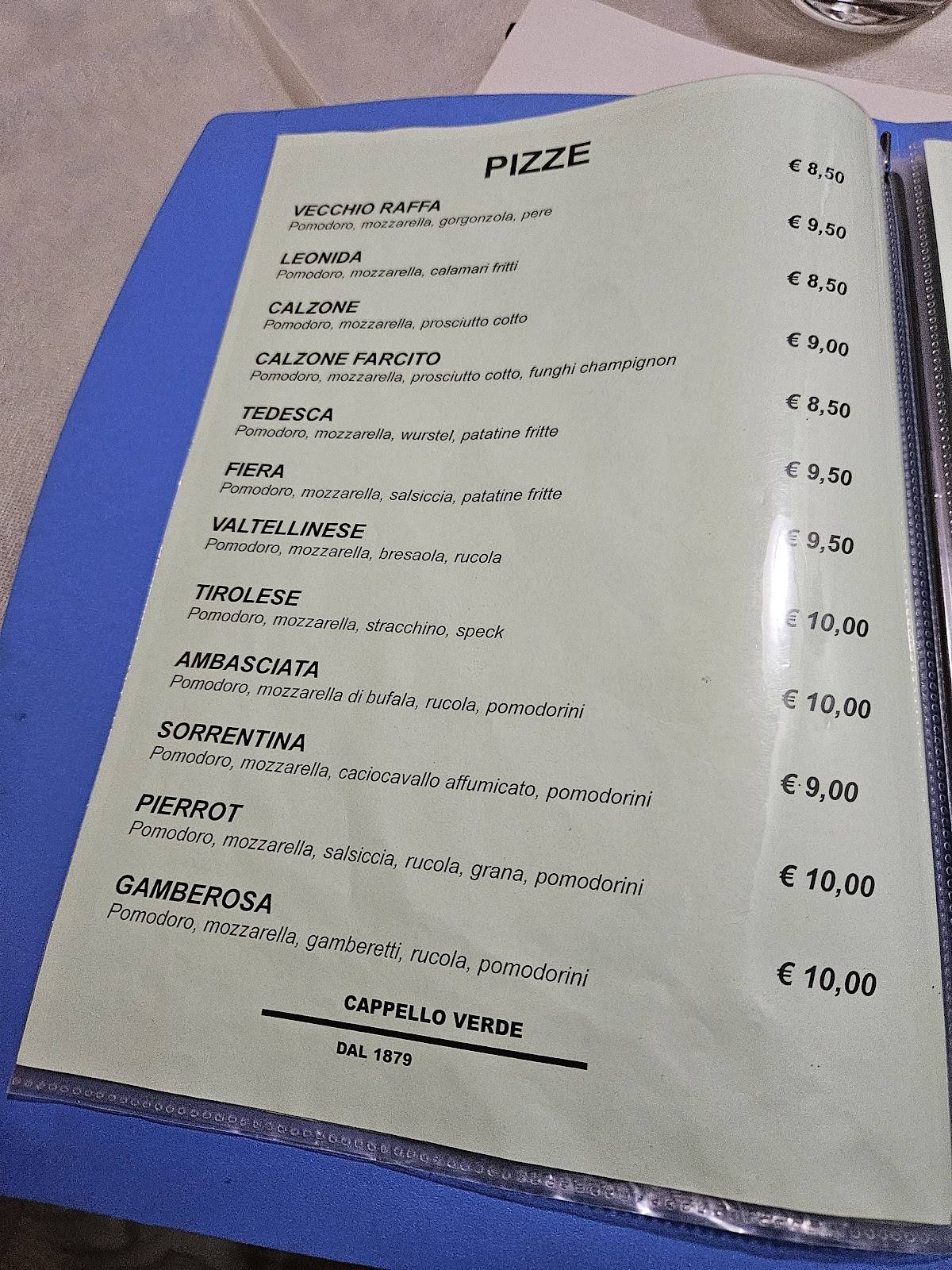 Menu di Cappello Verde 