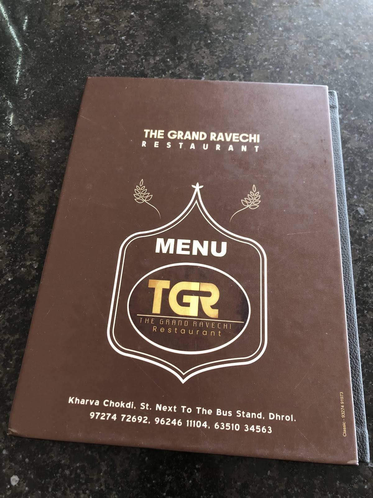 RAVECHI GARDEN RESTURANT menu