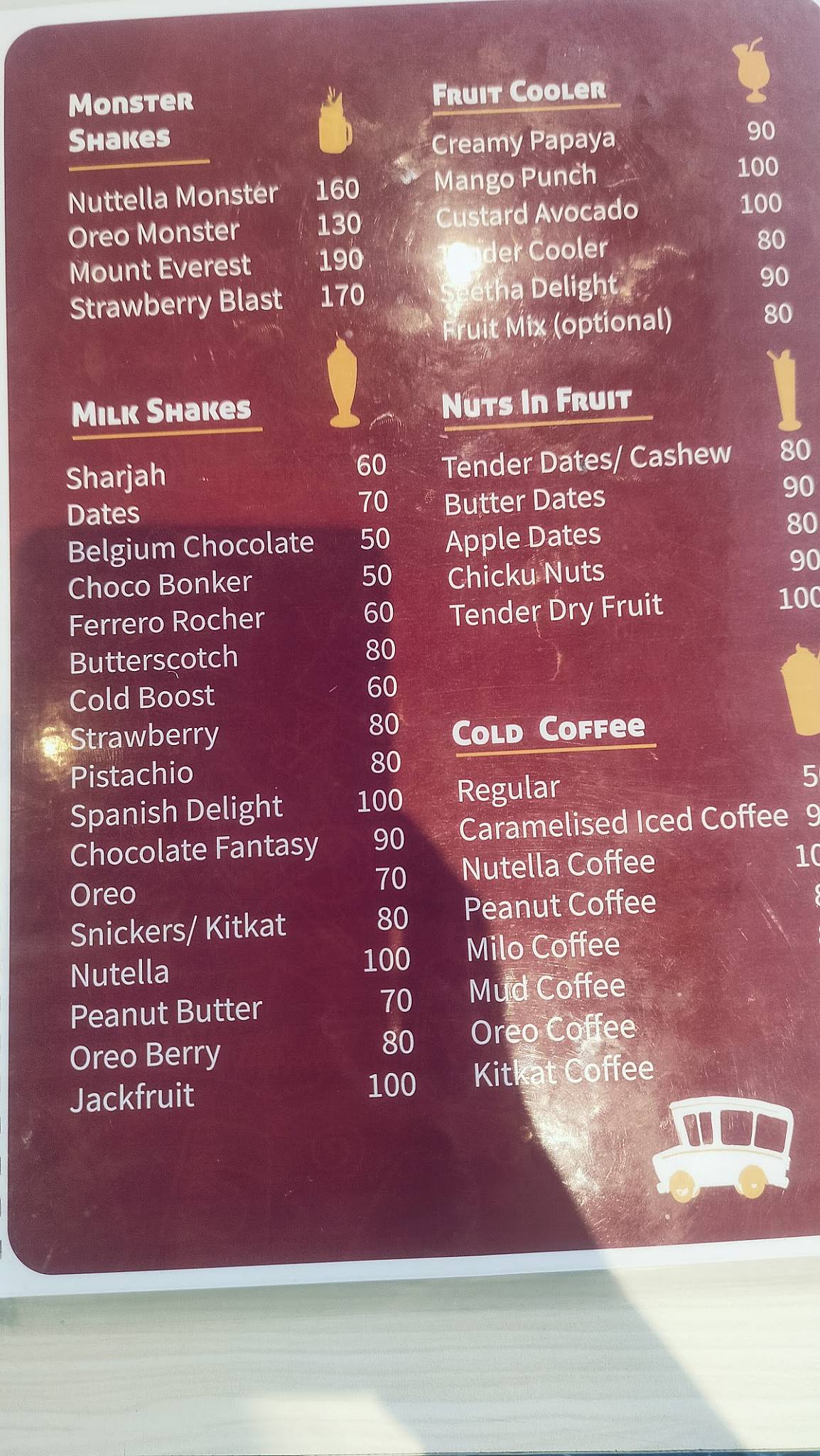 Red Rabbit Cafe menu