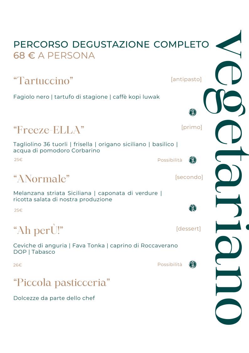 Menu di 20 Posti - Catering 
