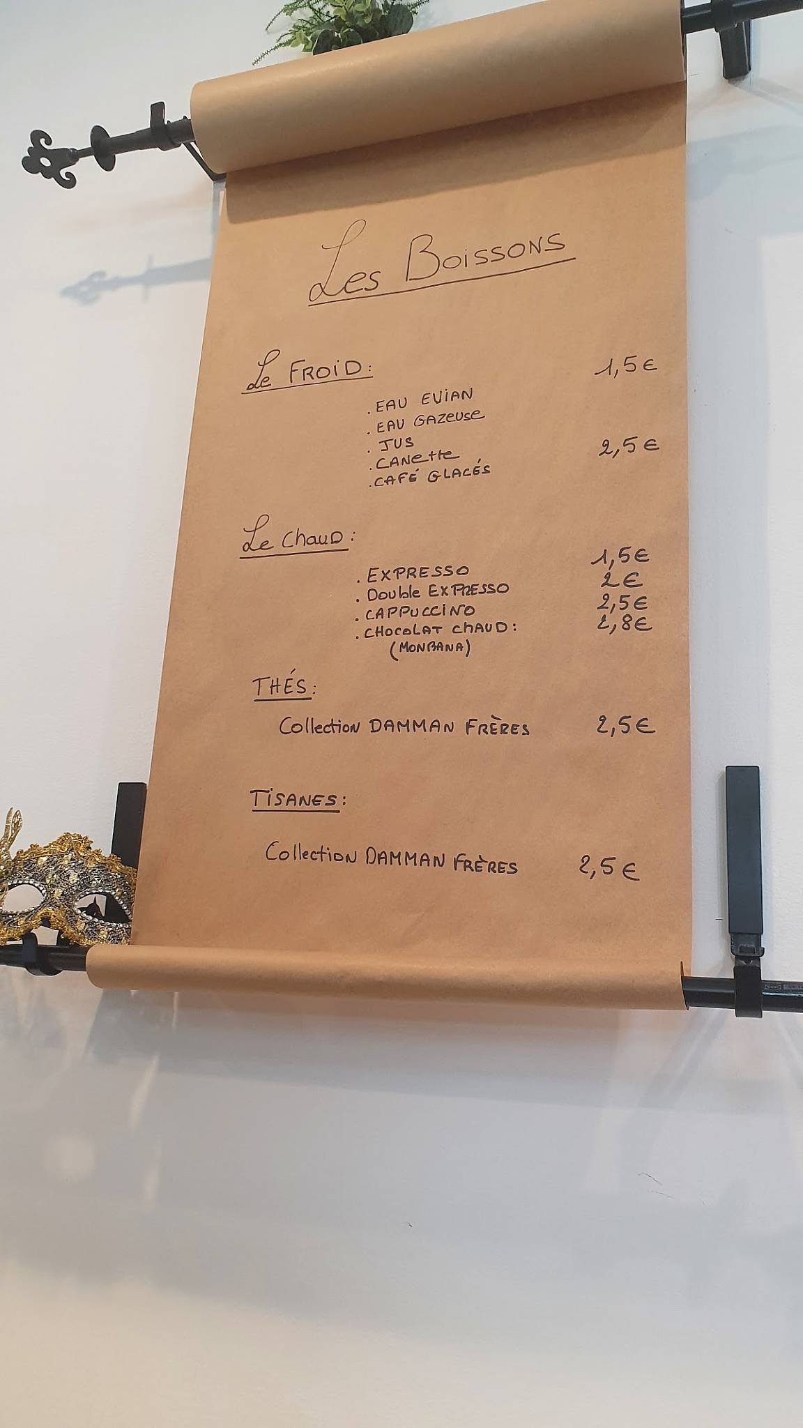 Menu de Bakin'Donuts Rouen