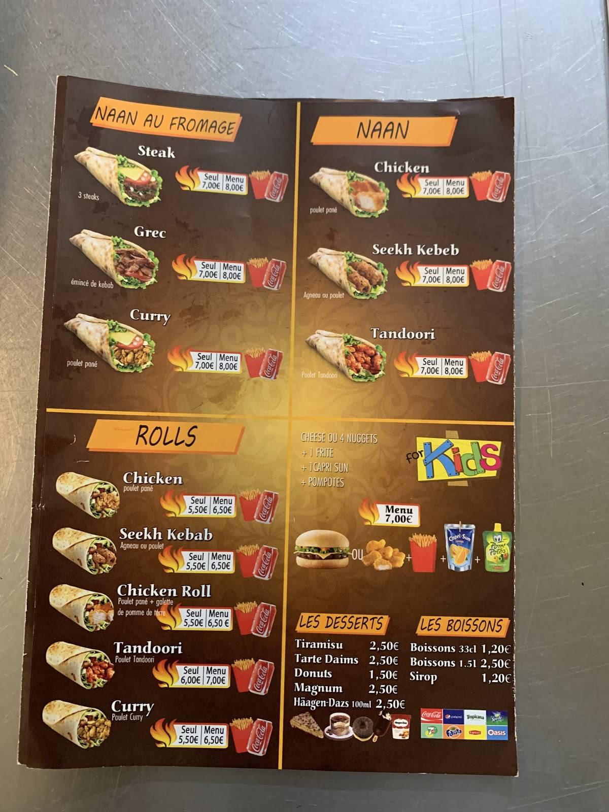 Menu de O'Chicken Rice