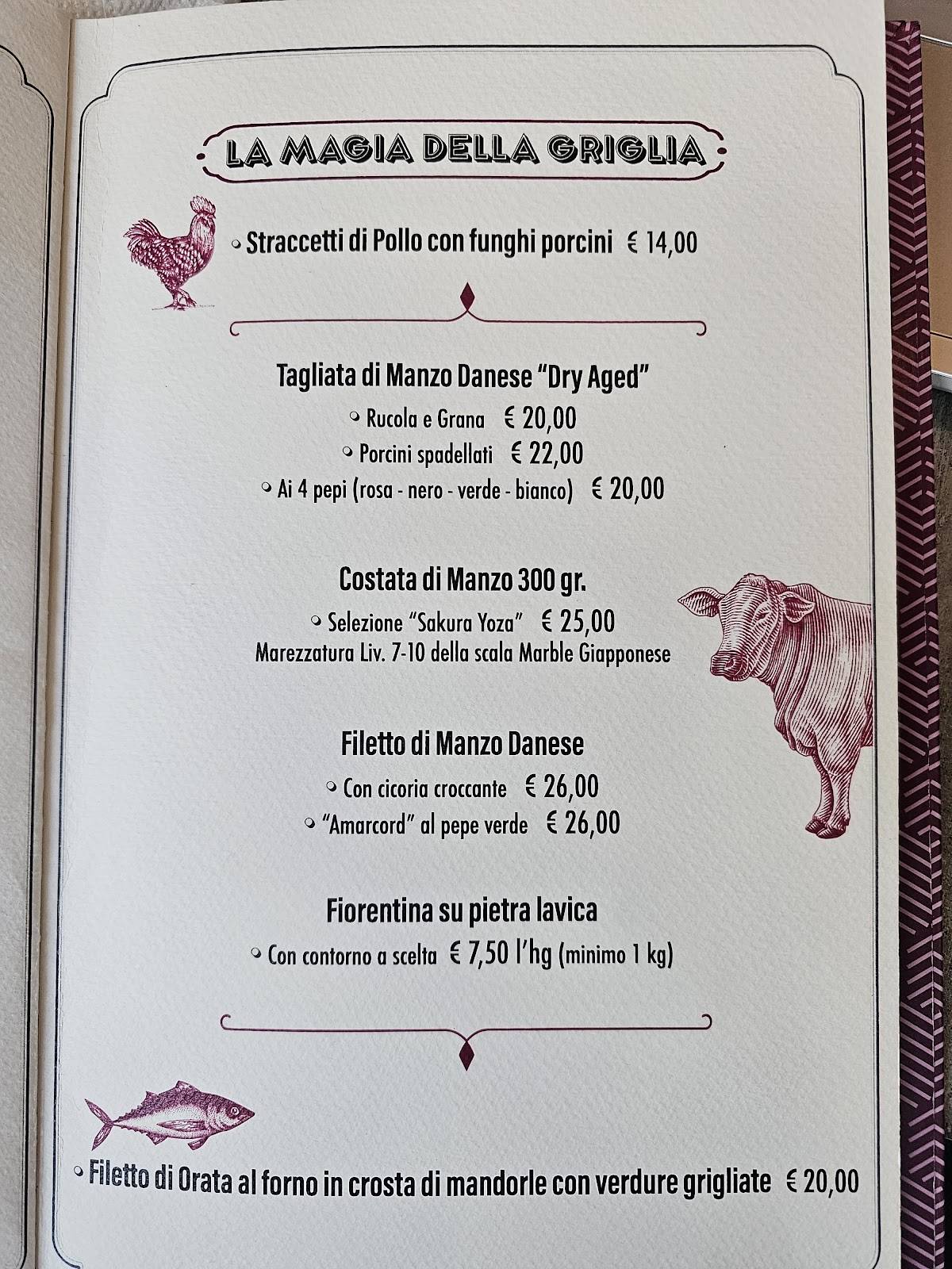 Menu di Rigatoni Conca D'Oro 