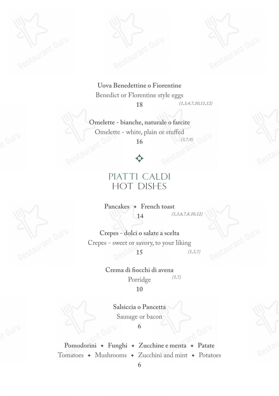 The Place Firenze in Firenze - Menu