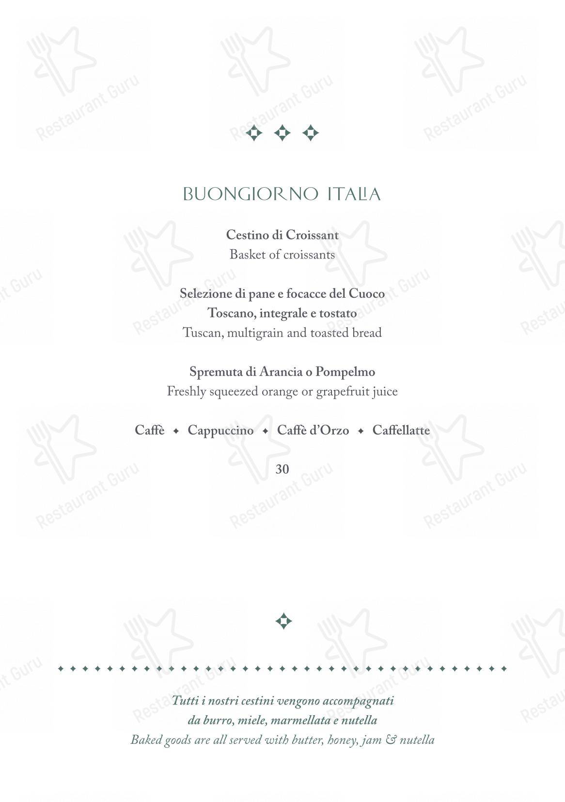 Menu per The Place Firenze in Firenze