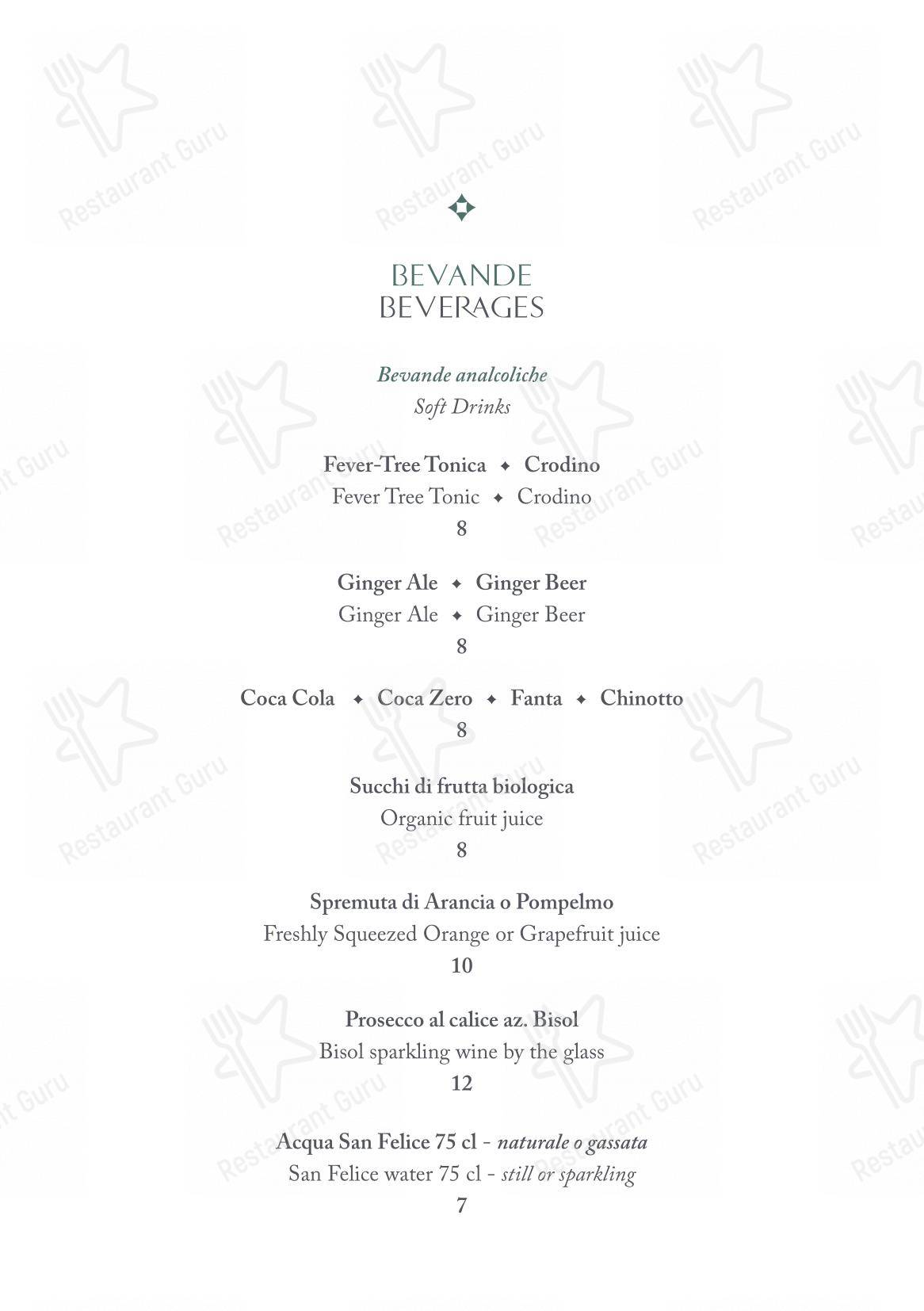Menu per The Place Firenze in Firenze