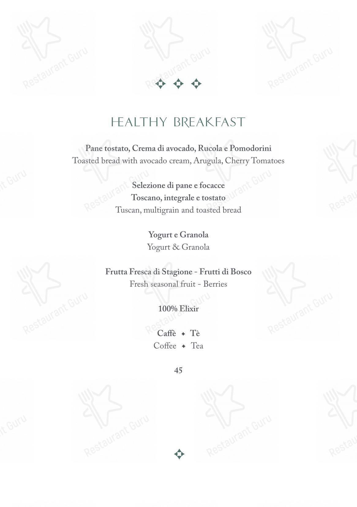 Menu di The Place Firenze - Menu