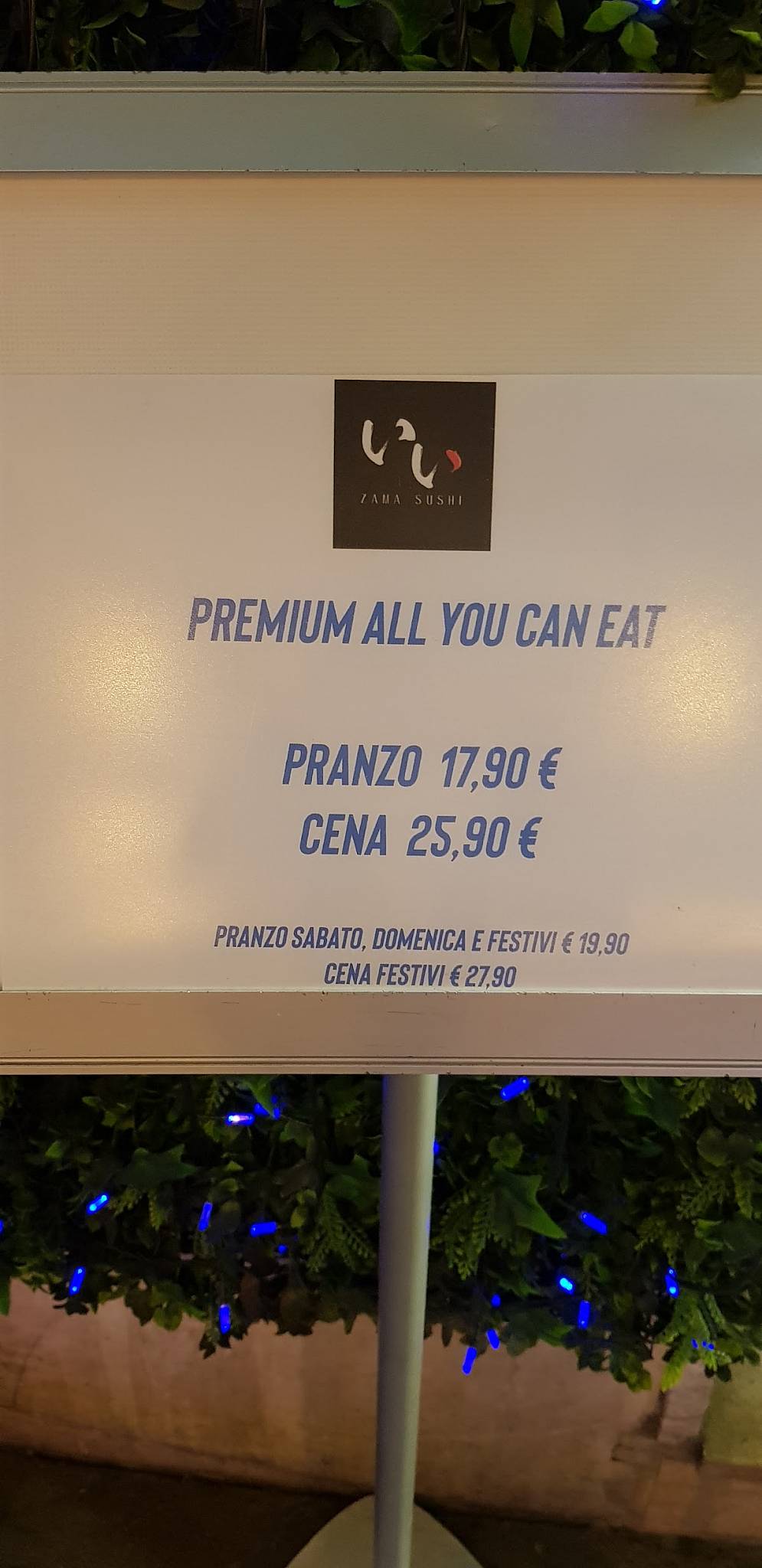 Menu di Ristorante Zama Sushi 