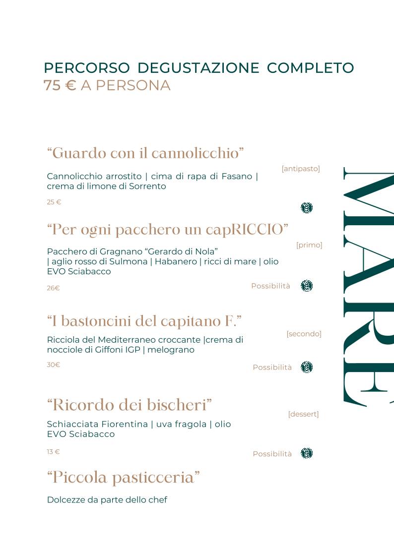 Menu di 20 Posti - Catering 