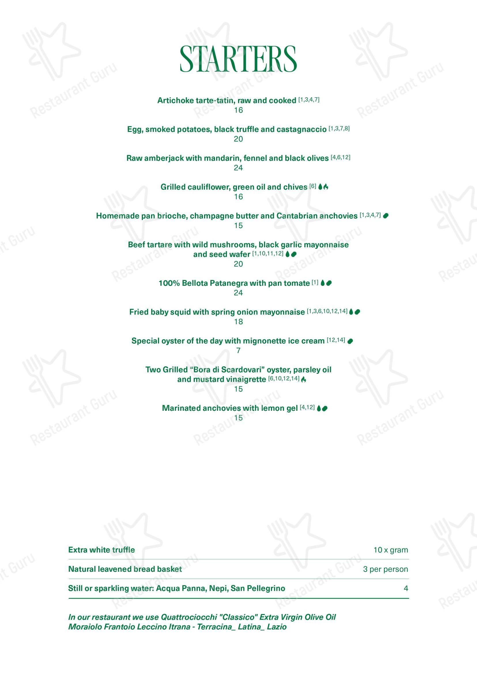 菜单 per B24 Roma in Roma