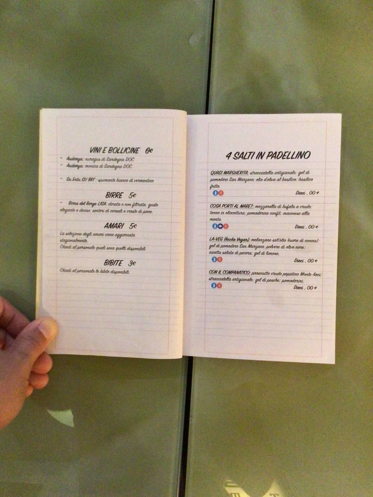 Menu di BAR - Ricicla, Riduci, Riusa 