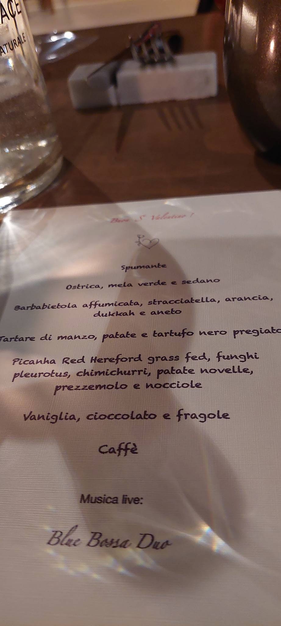 Menu di BRACE Ristorante 