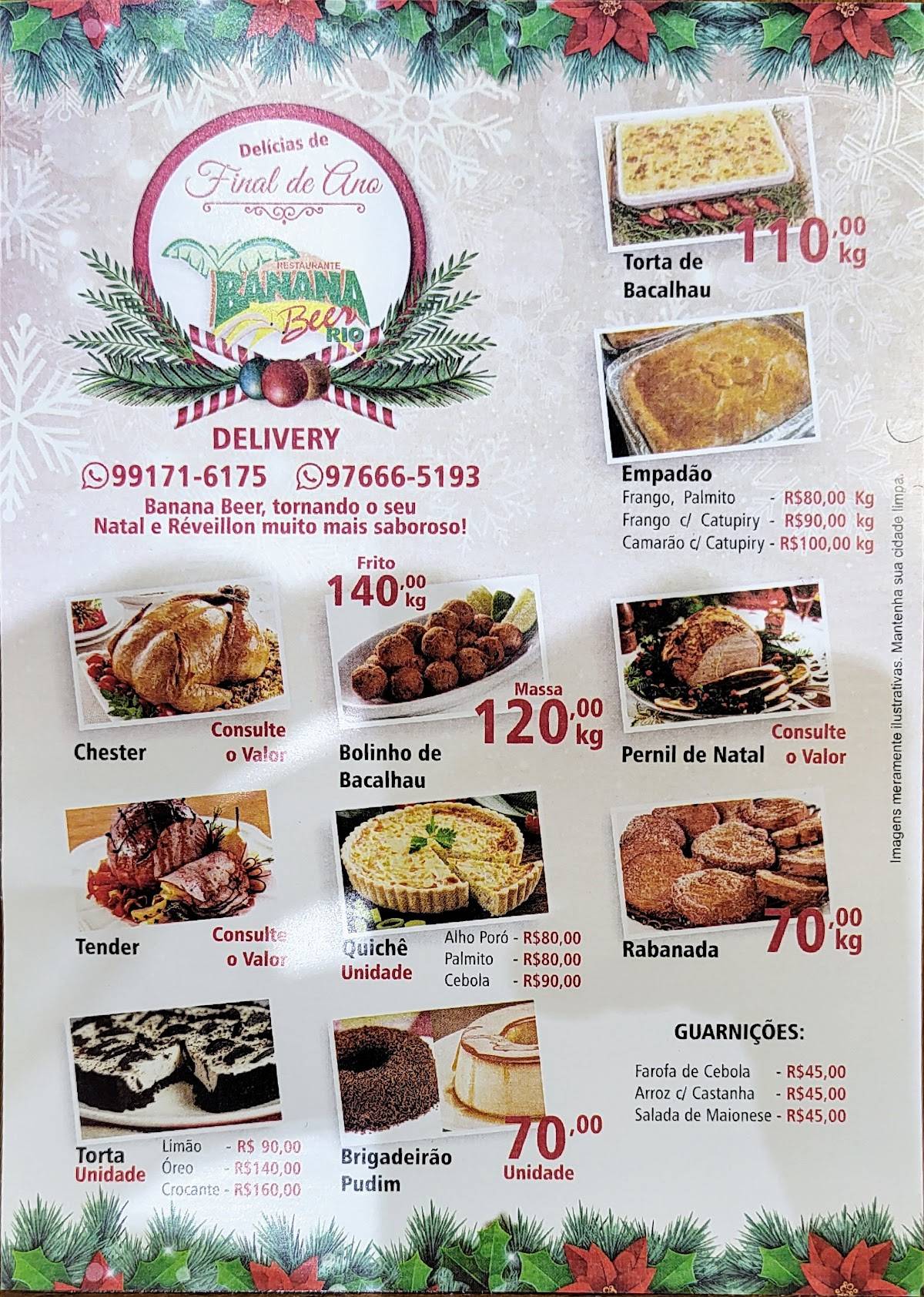 Restaurante Banana Beer cardápio