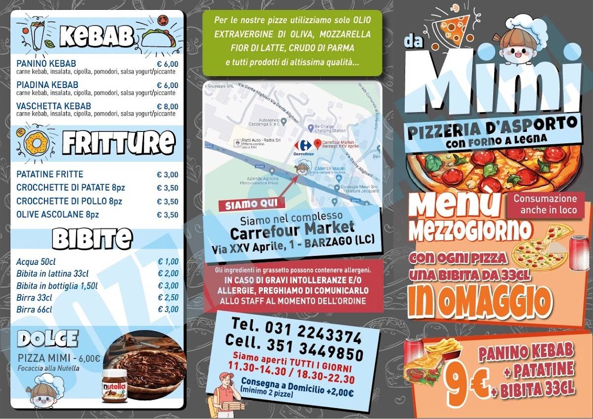 Menu di Pizzeria Da MIMI 