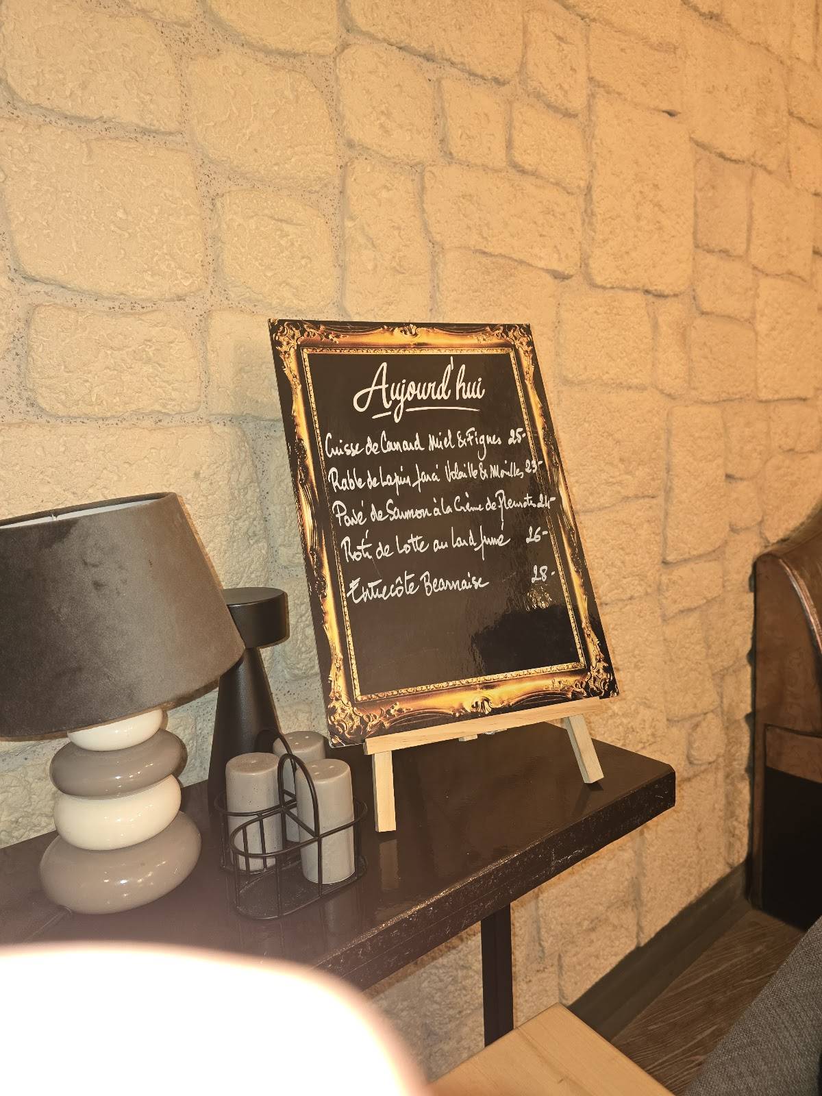 Menu de Le Pym's Châteauroux