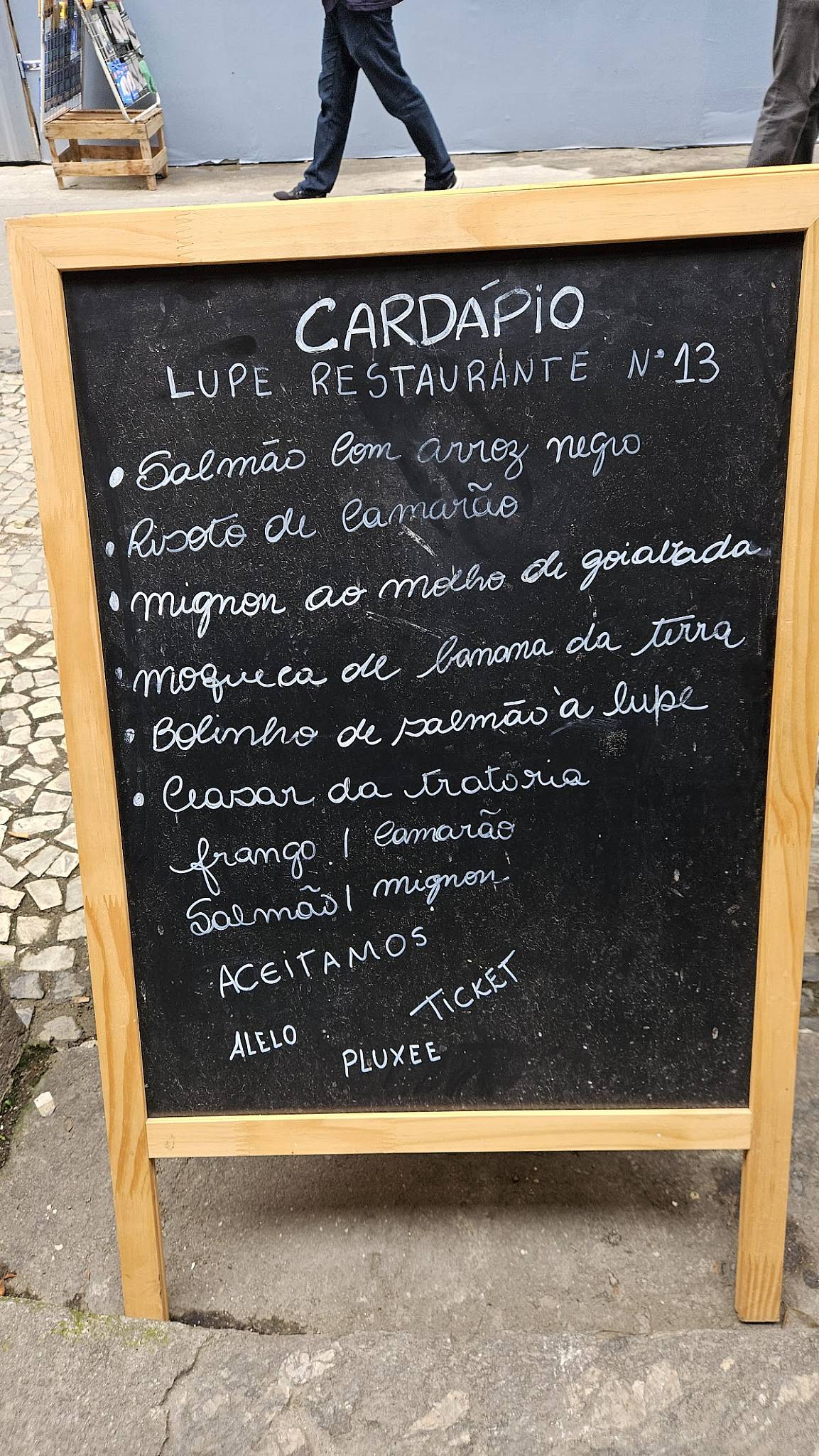 Lupe Restaurante - (Centro, RJ) cardápio