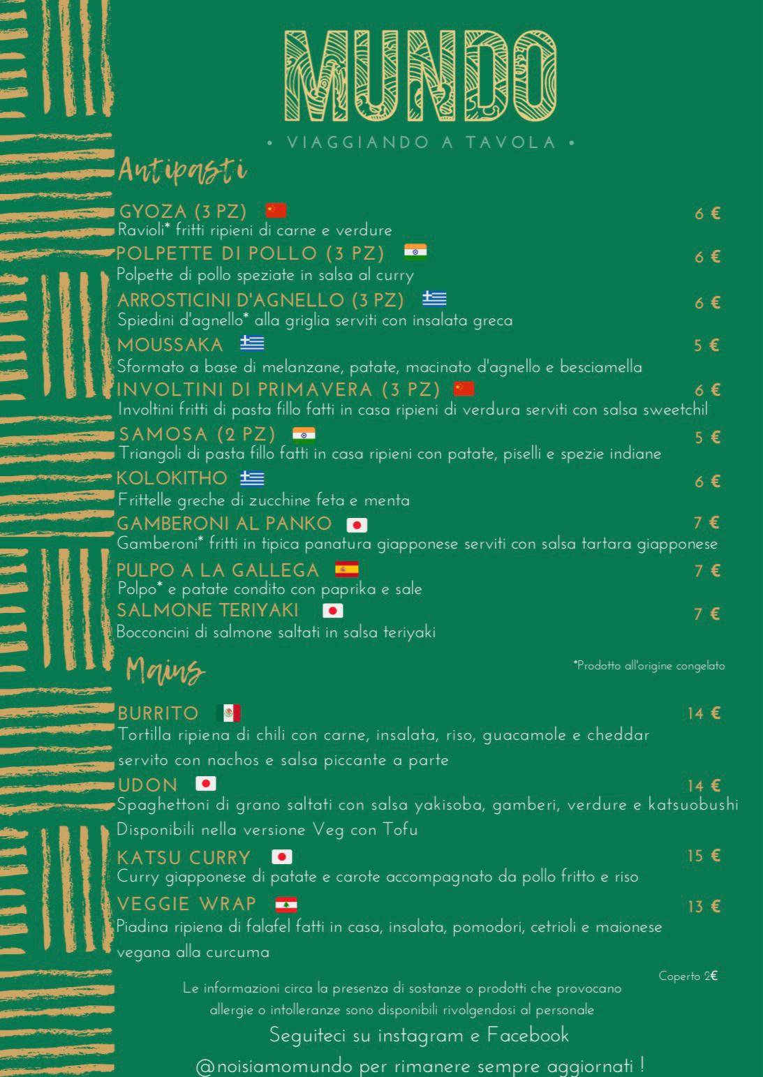 Menu di Mundo - Ristorante Multietnico 