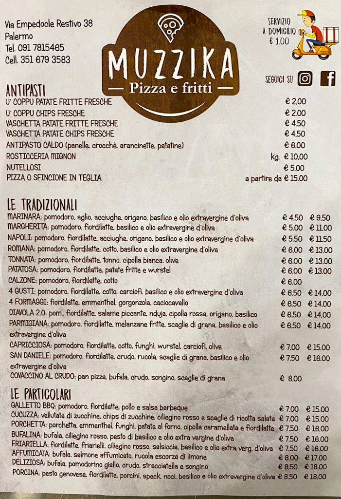 Menu di Muzzika 