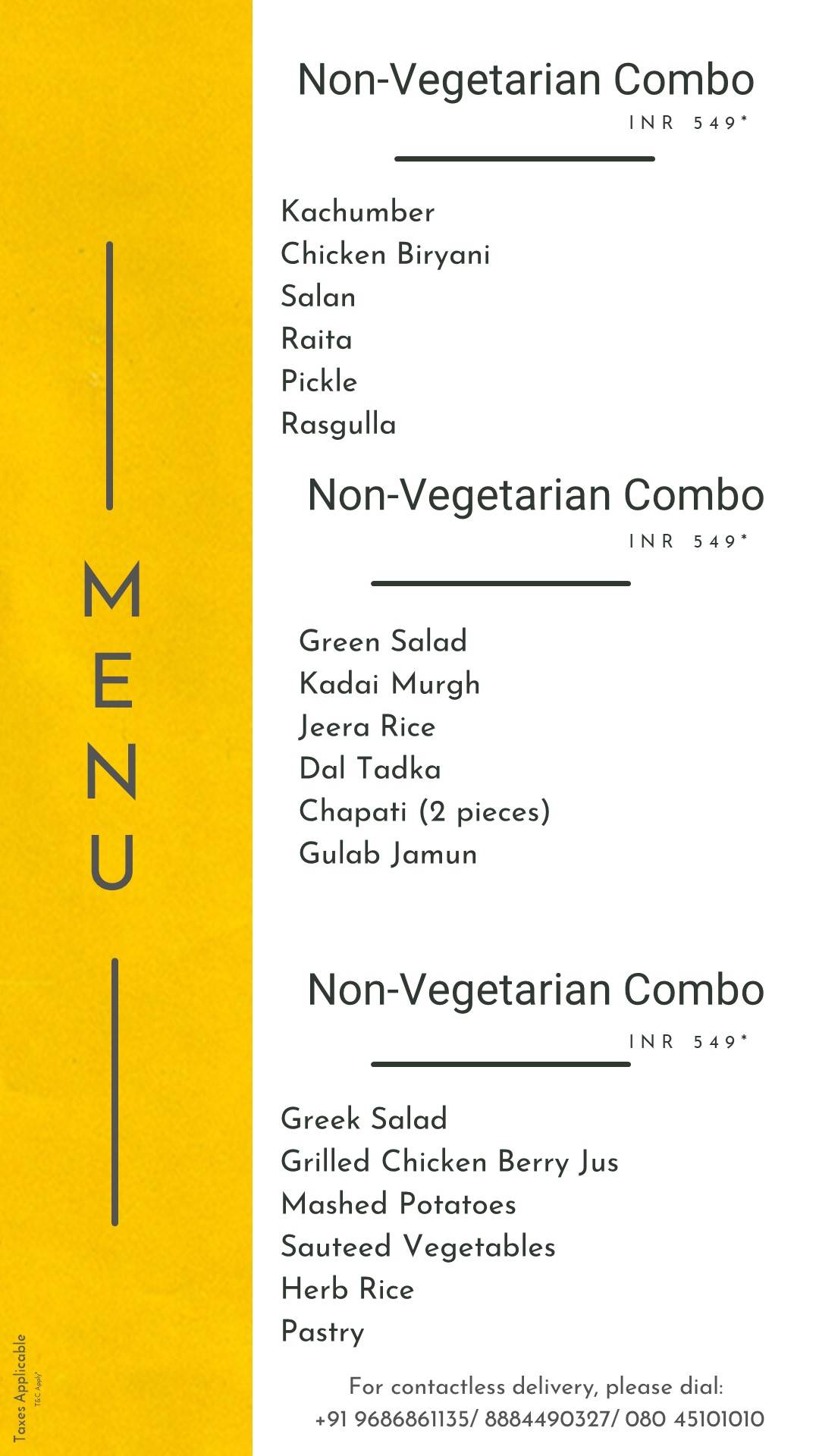 Nook menu