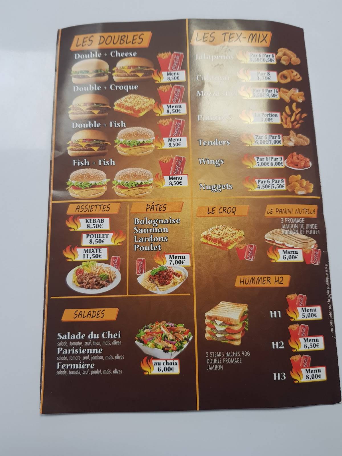 Menu de O'Chicken Rice