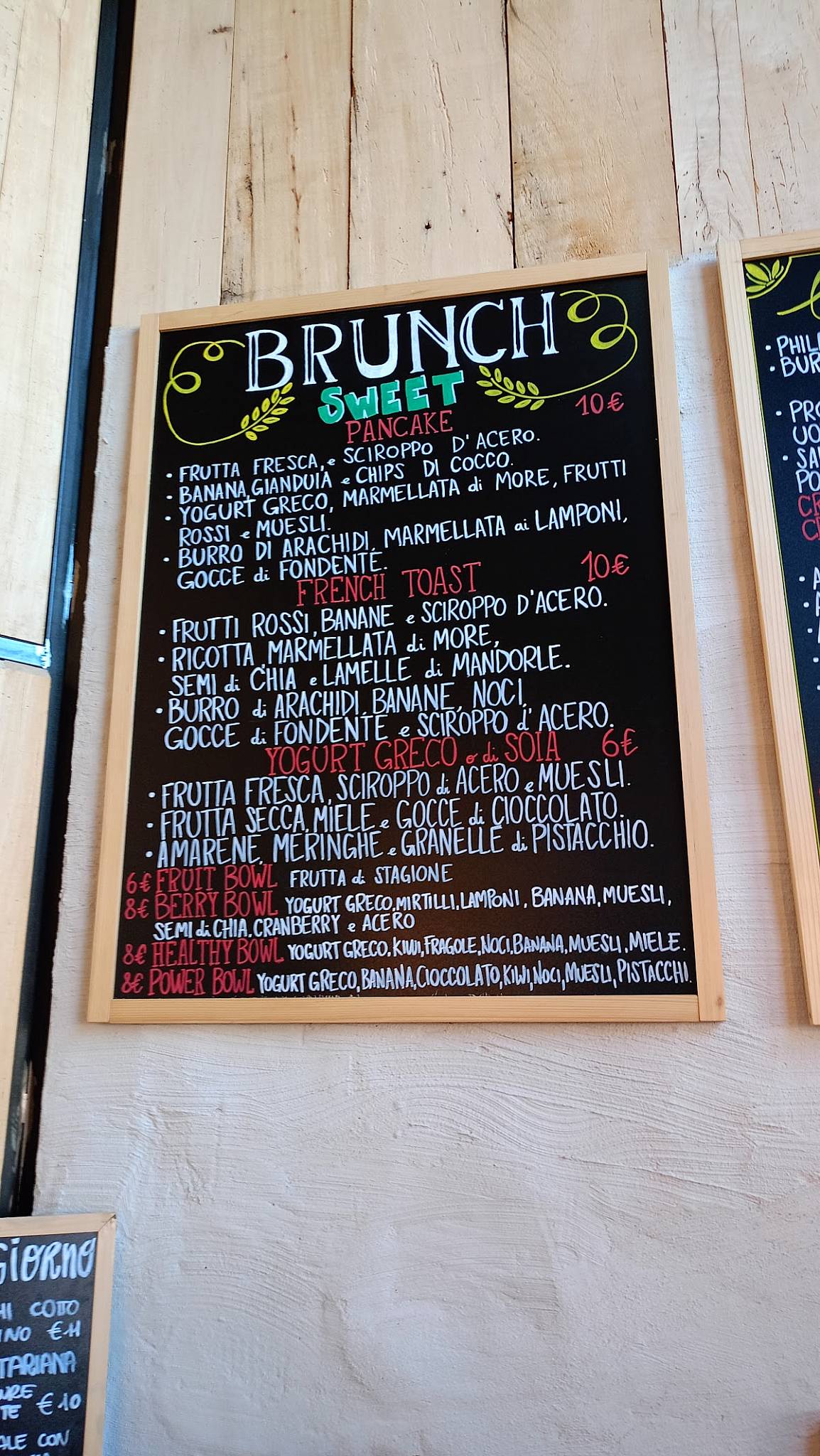 Menu di Caffetteria QCorner-Formì 