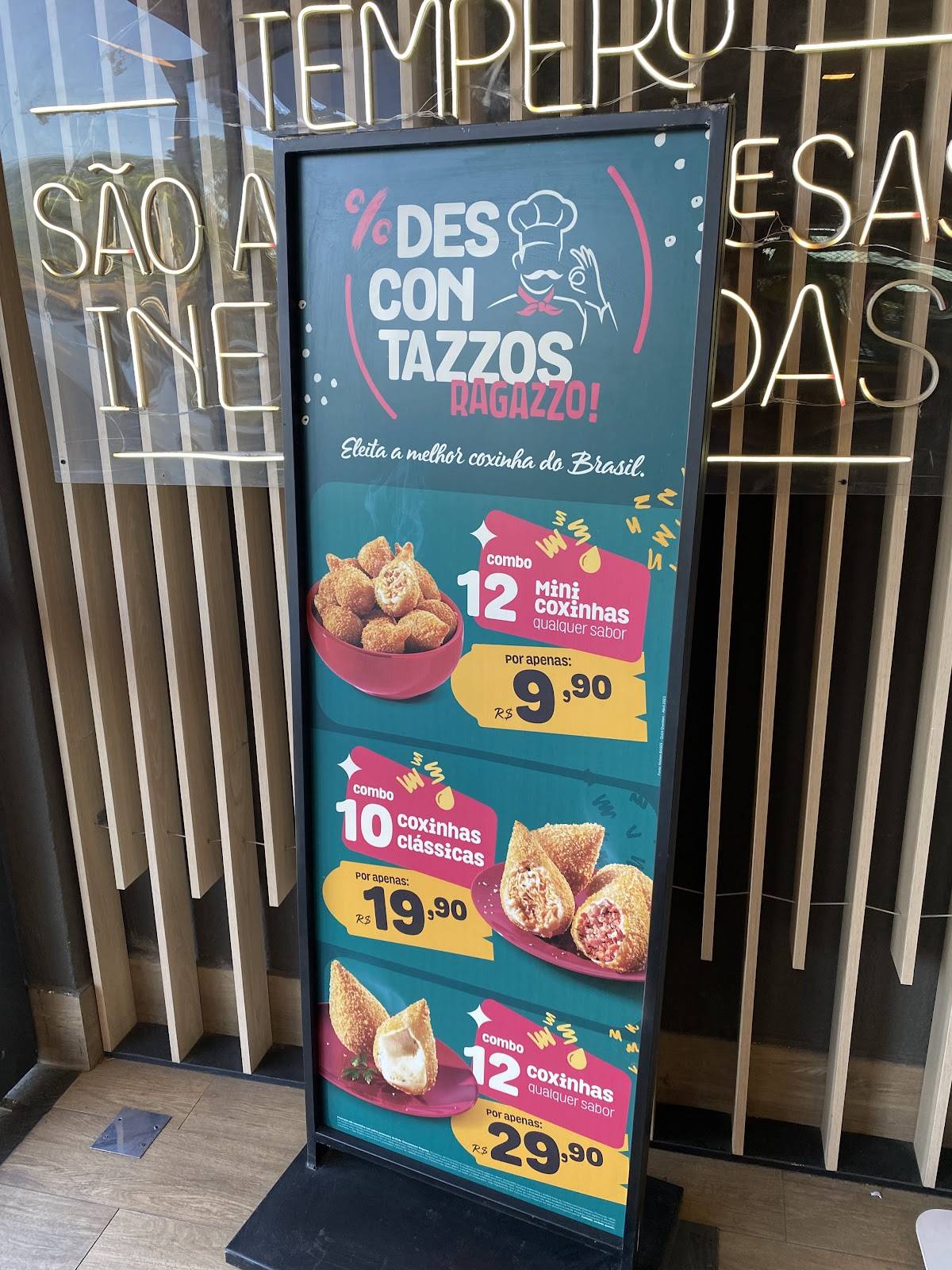 Ragazzo! Poá cardápio