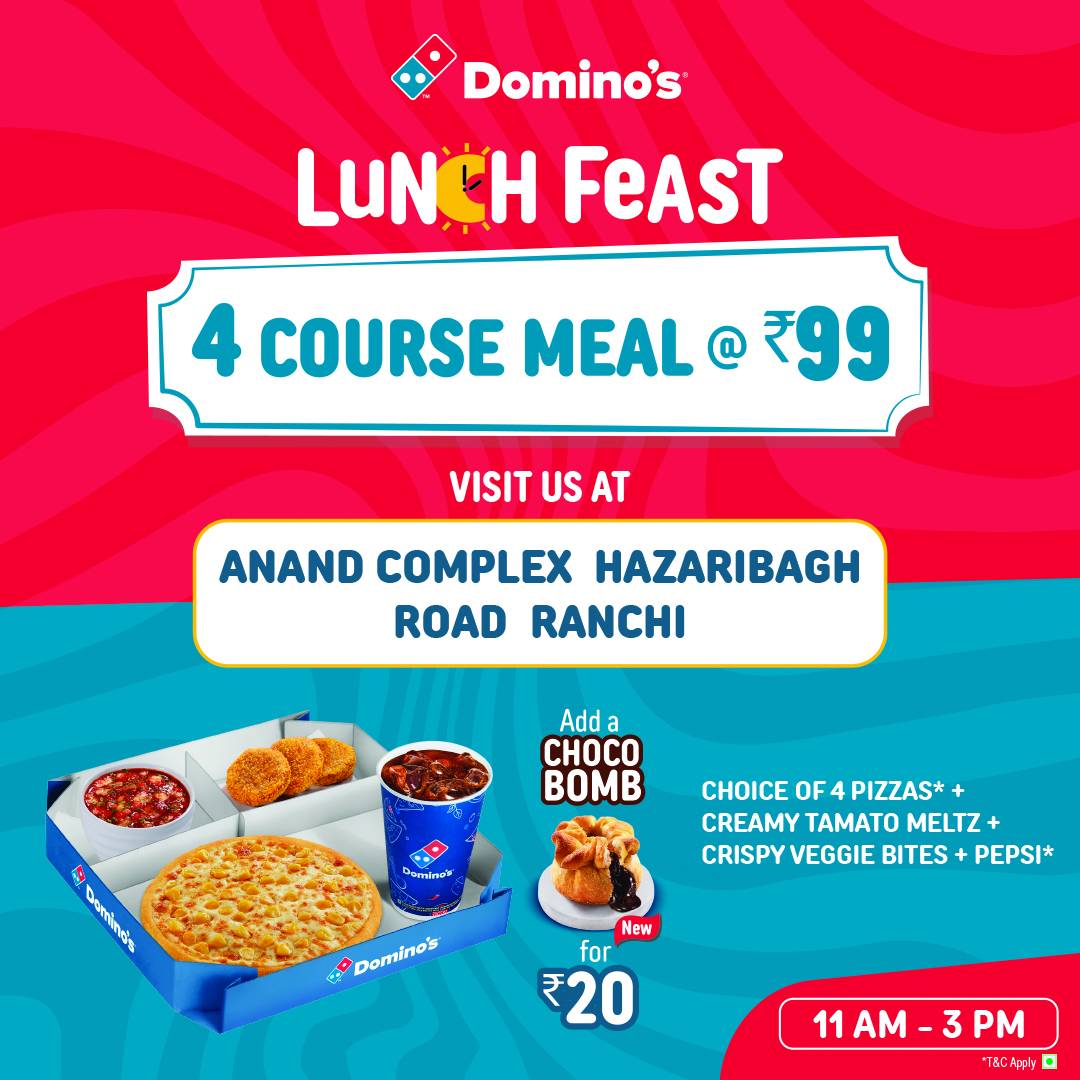 Domino's Pizza Lalpur, Ranchi menu